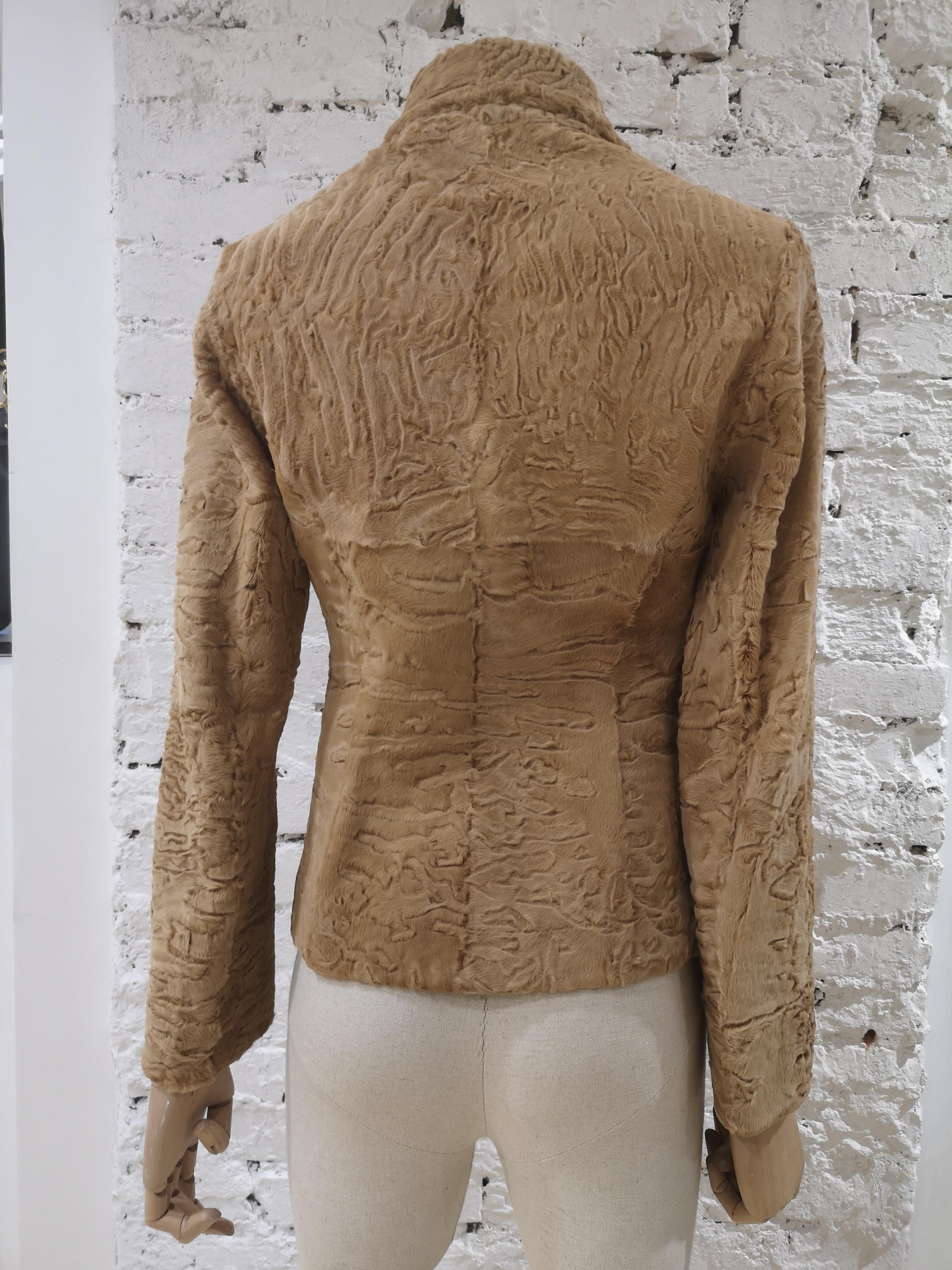 Kiton lamb fur coat For Sale 1