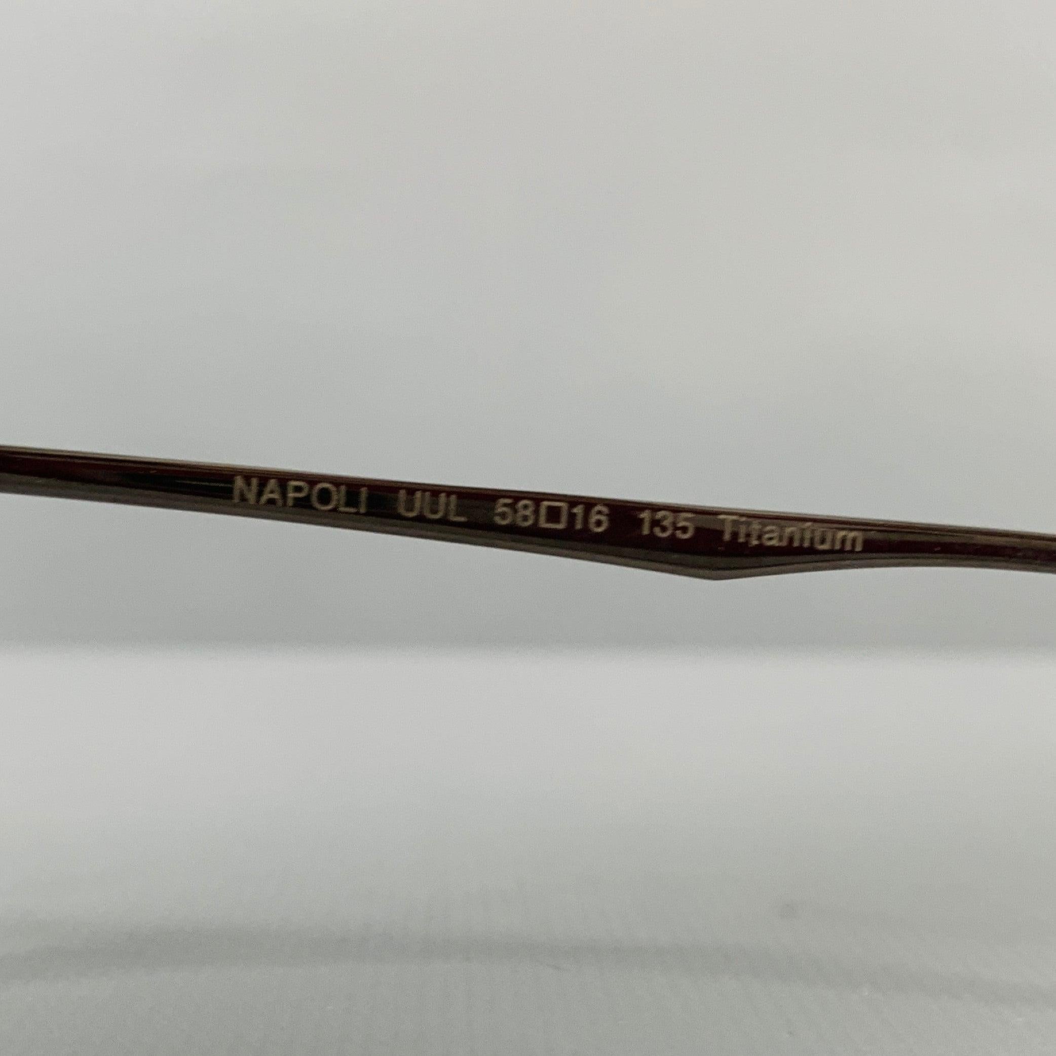 KITON -Napoli-  Lunettes de soleil en titane A Silver Silver en vente 1