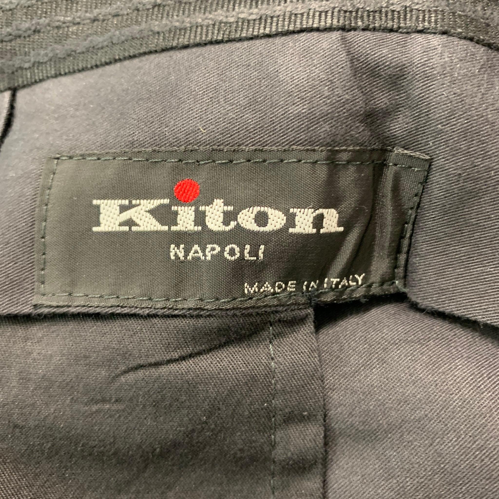 KITON Size 40 Grey Cashmere Notch Lapel Suit 7