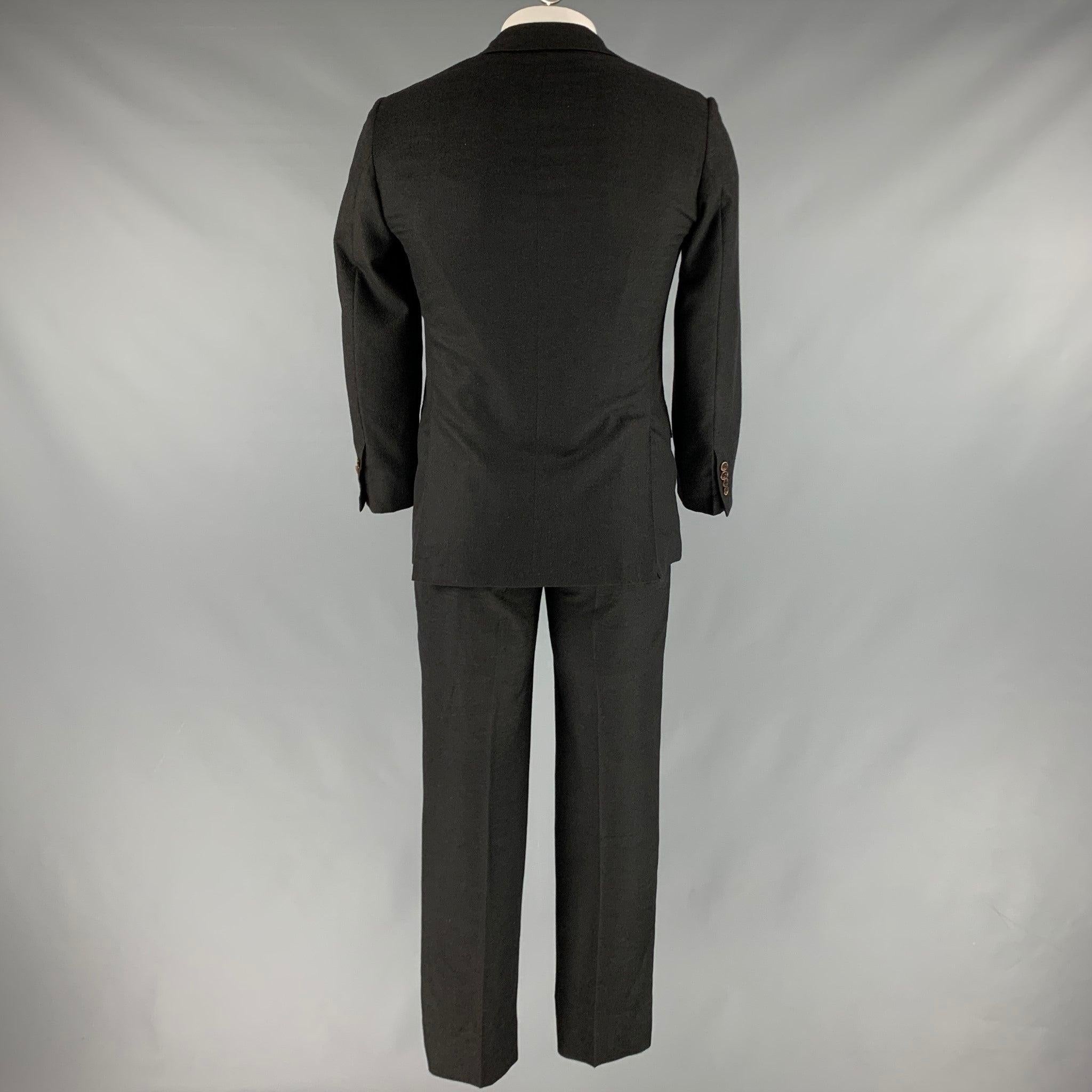KITON Size 40 Grey Cashmere Notch Lapel Suit In Good Condition In San Francisco, CA