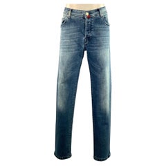 KITON Size 8 Blue Straight leg Jeans