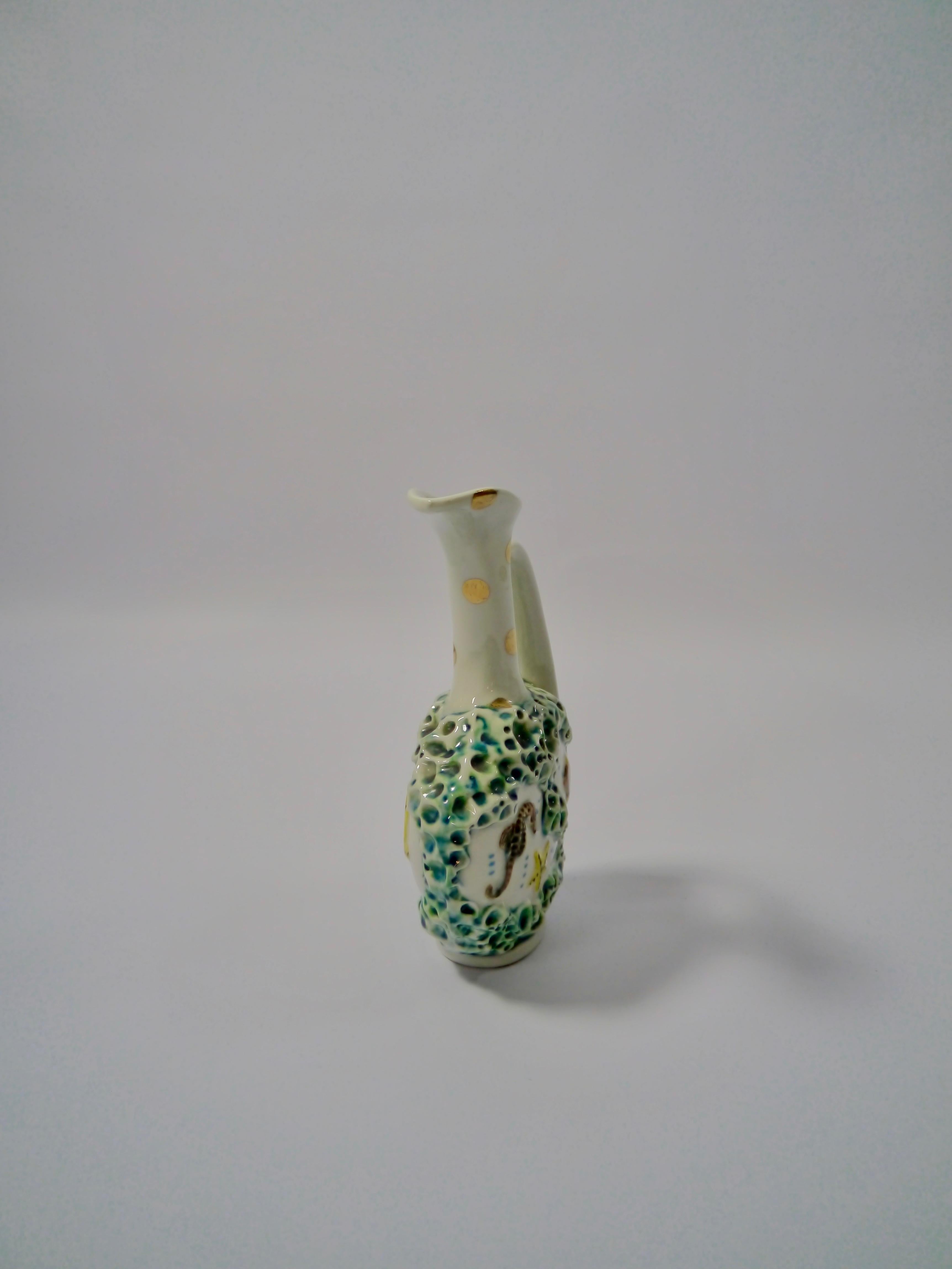 20th Century Kitschy Italian Midcentury Porcelain Vase or Vessel For Sale