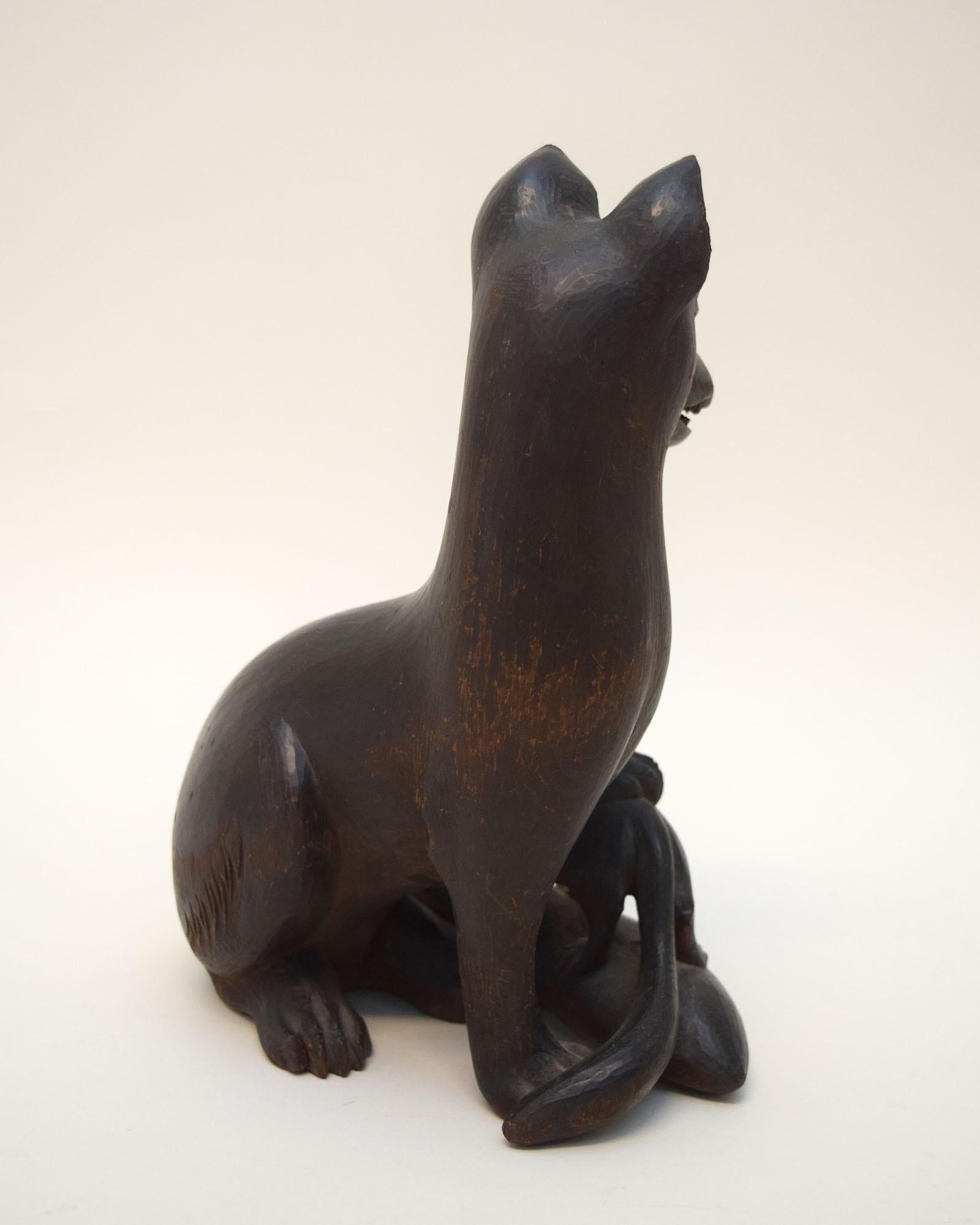 Japonais Kitsune de la période Edo (début de siècle) en vente