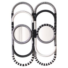 Kitt #003 Mirror, Tribal Rattan Mirror