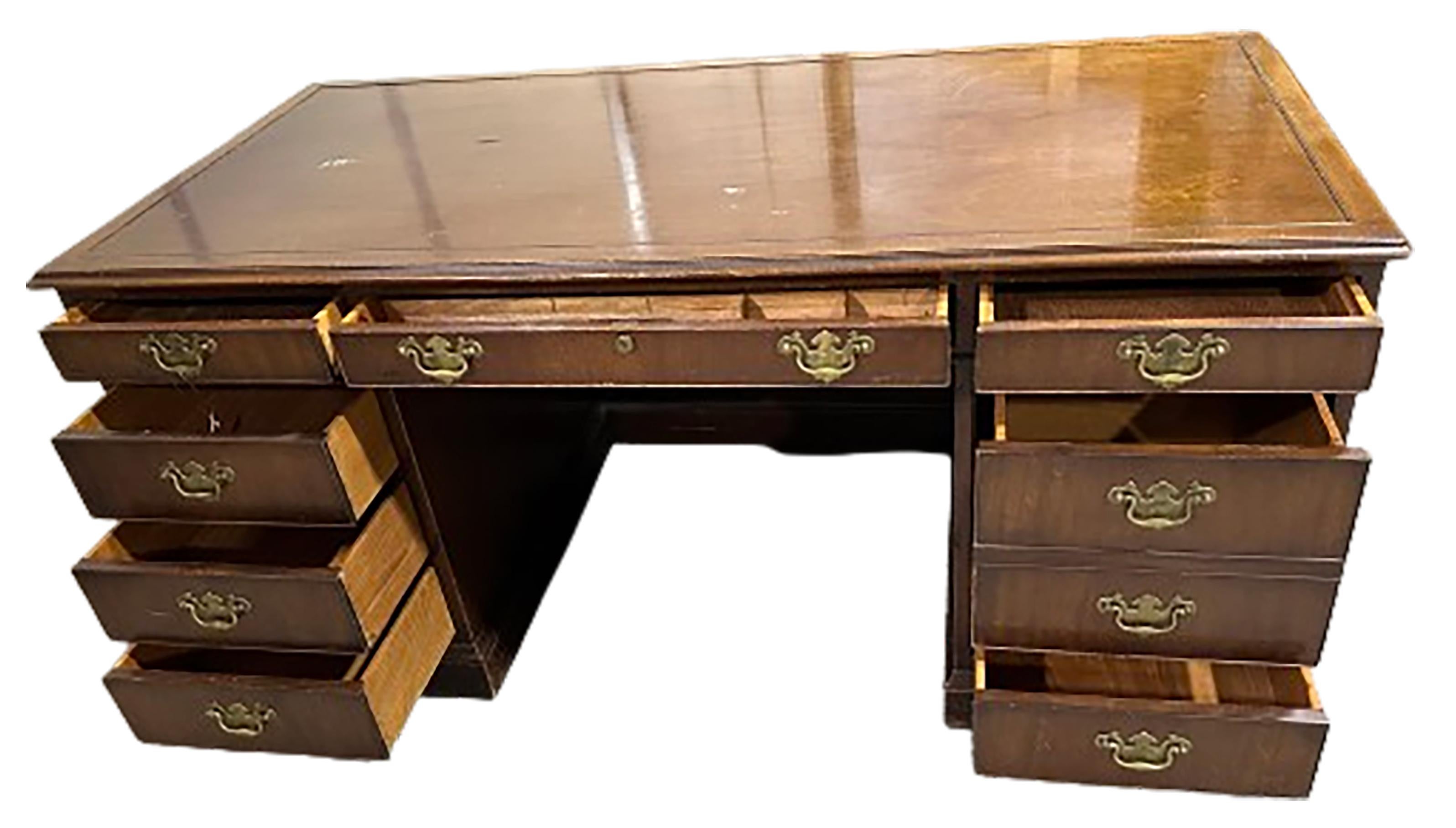 Kittenger Wood Lawyer's Desk For Sale 2
