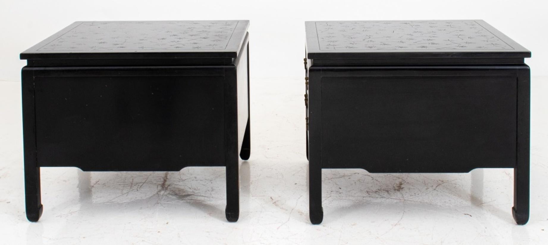 Kittinger Asian Modern Lamp Tables, Pair 4