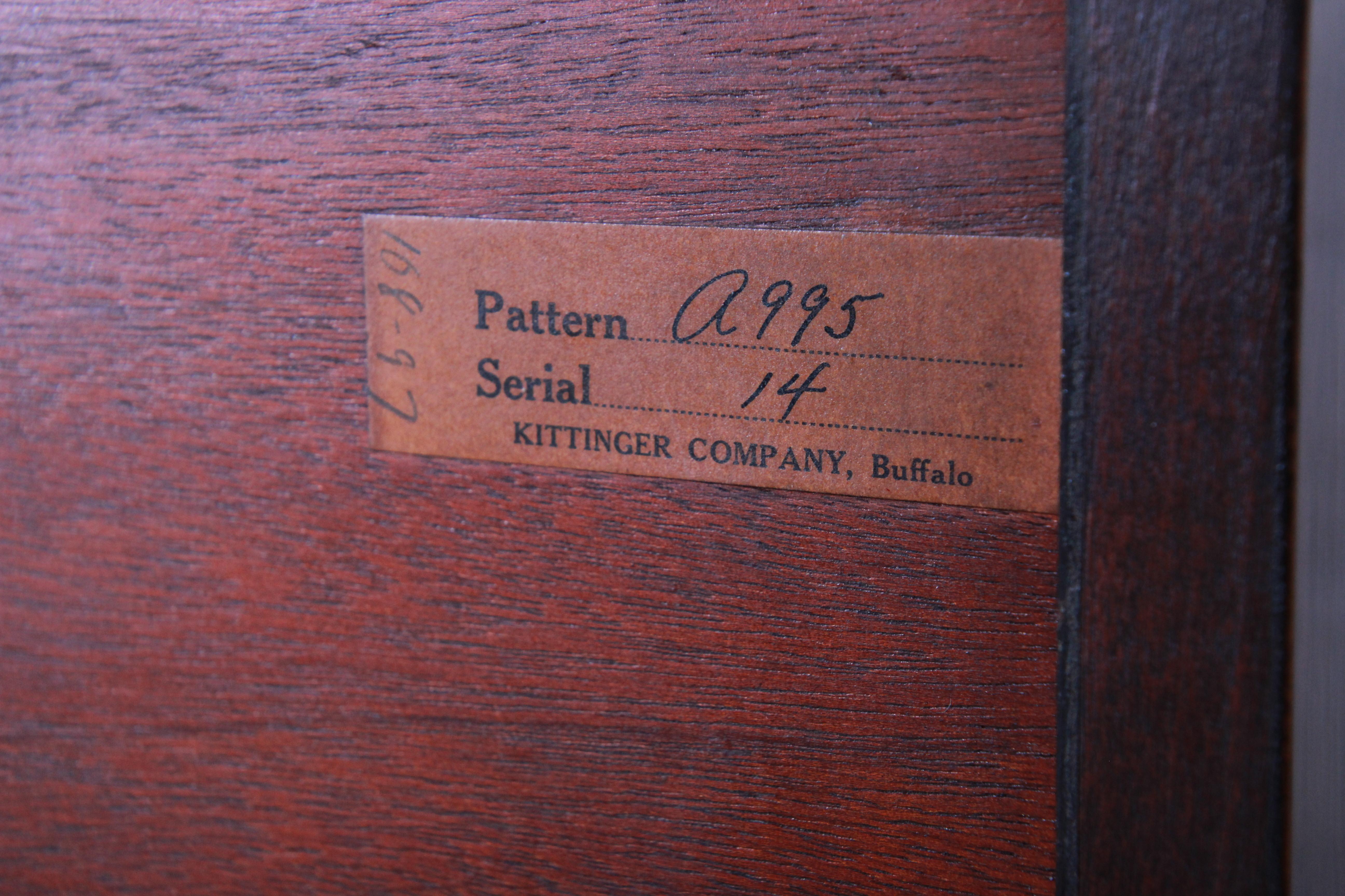 Kittinger Carved Mahogany Regency Sideboard Credenza or Bar Cabinet, circa 1940s 12
