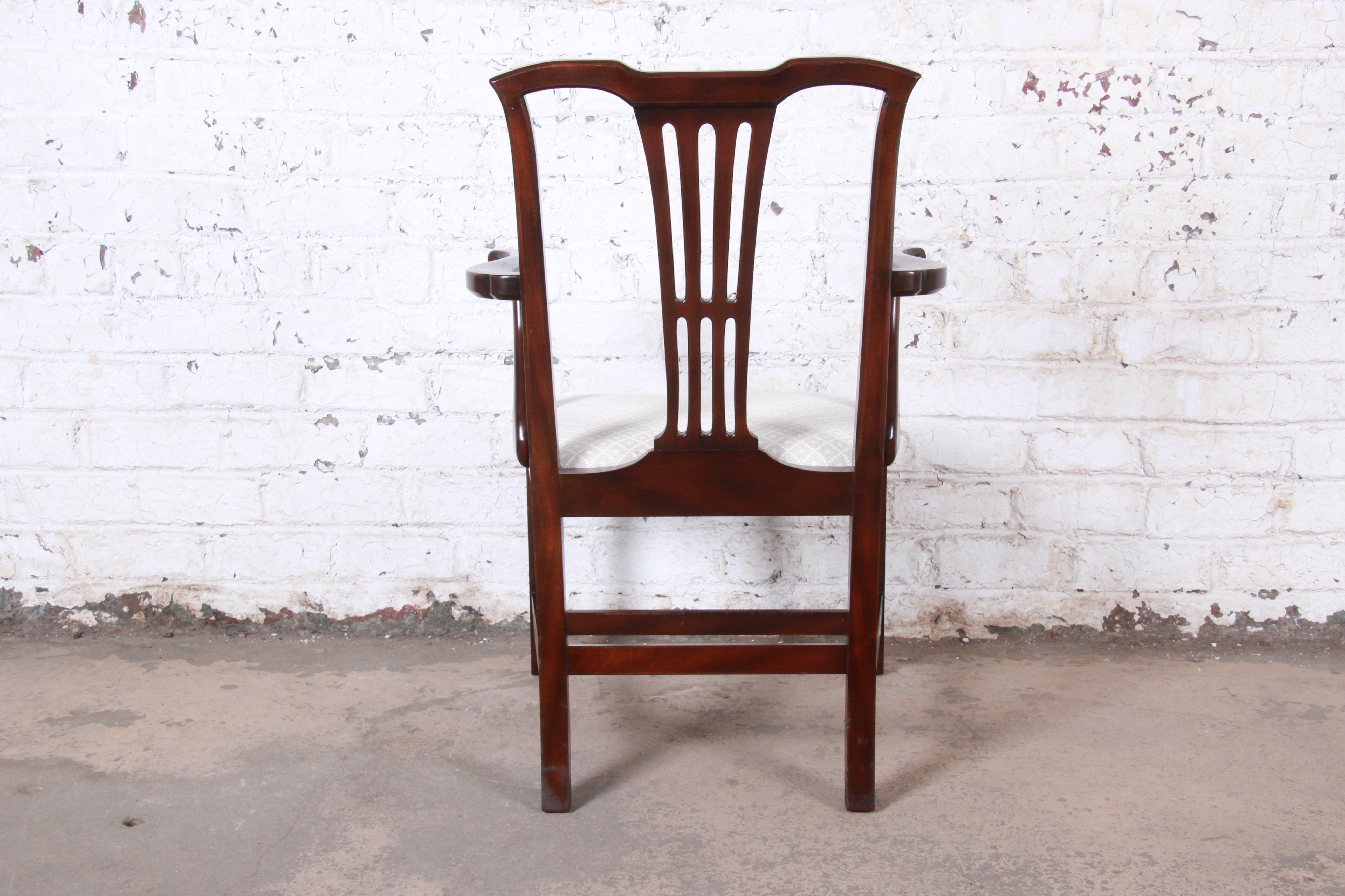 Kittinger Chippendale Style Mahogany Dining Chairs, Set of Six 3