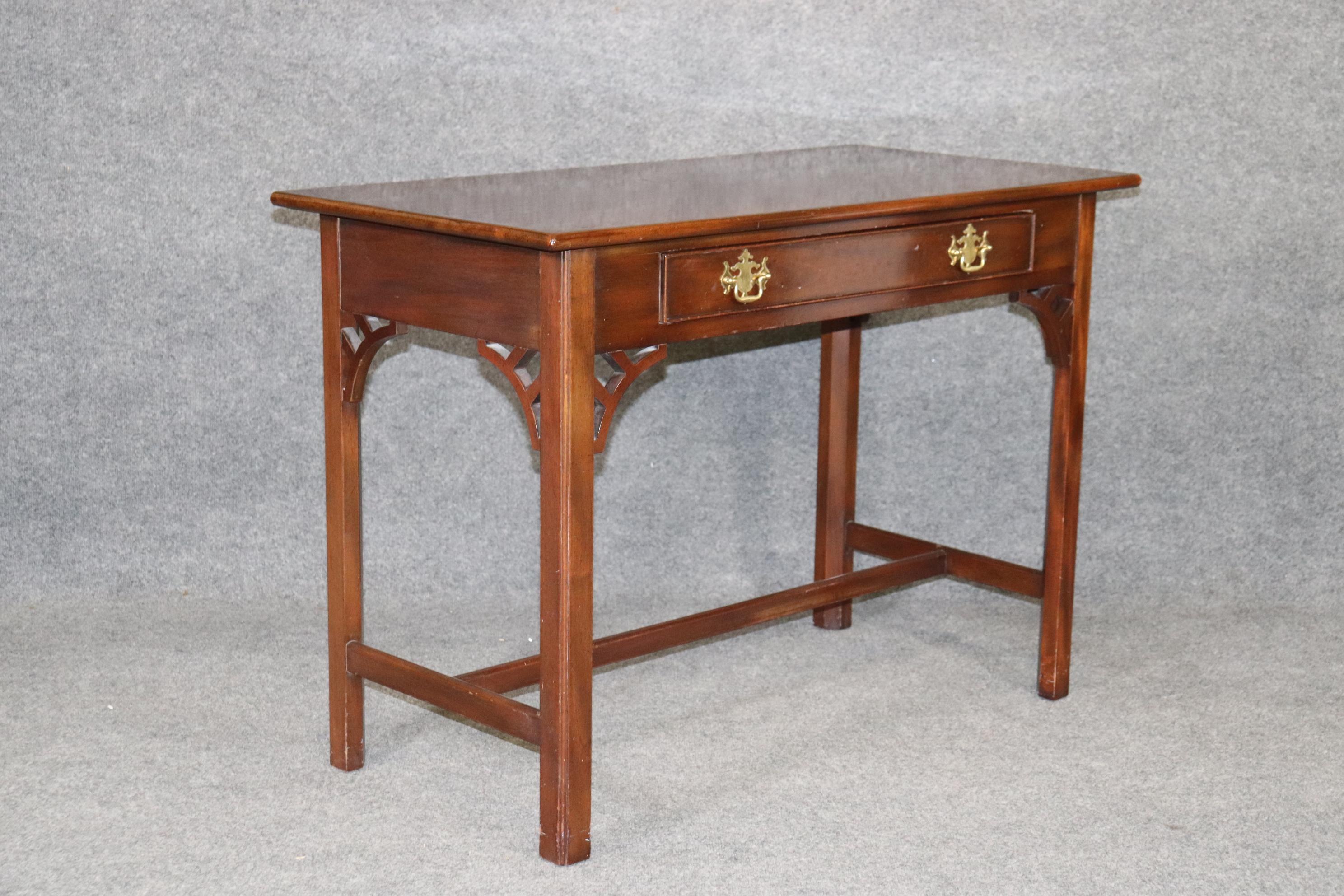This is a Kittinger Williamsburg collection desk. The desk is in good used condition with minor signs of age and wear as shown.