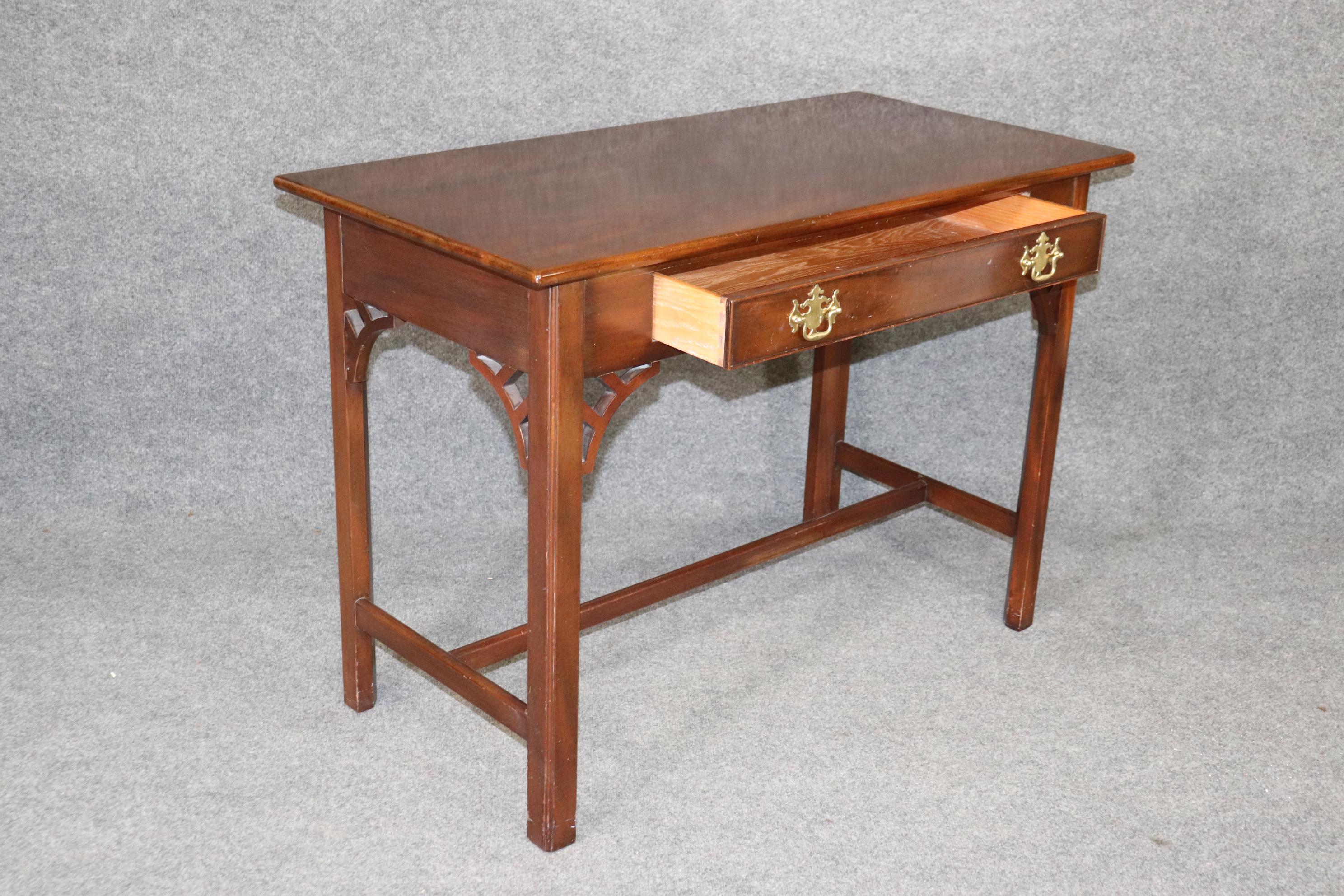 Late 20th Century Kittinger Colonial Williamsburg Collection Mahogany Writing Table  For Sale