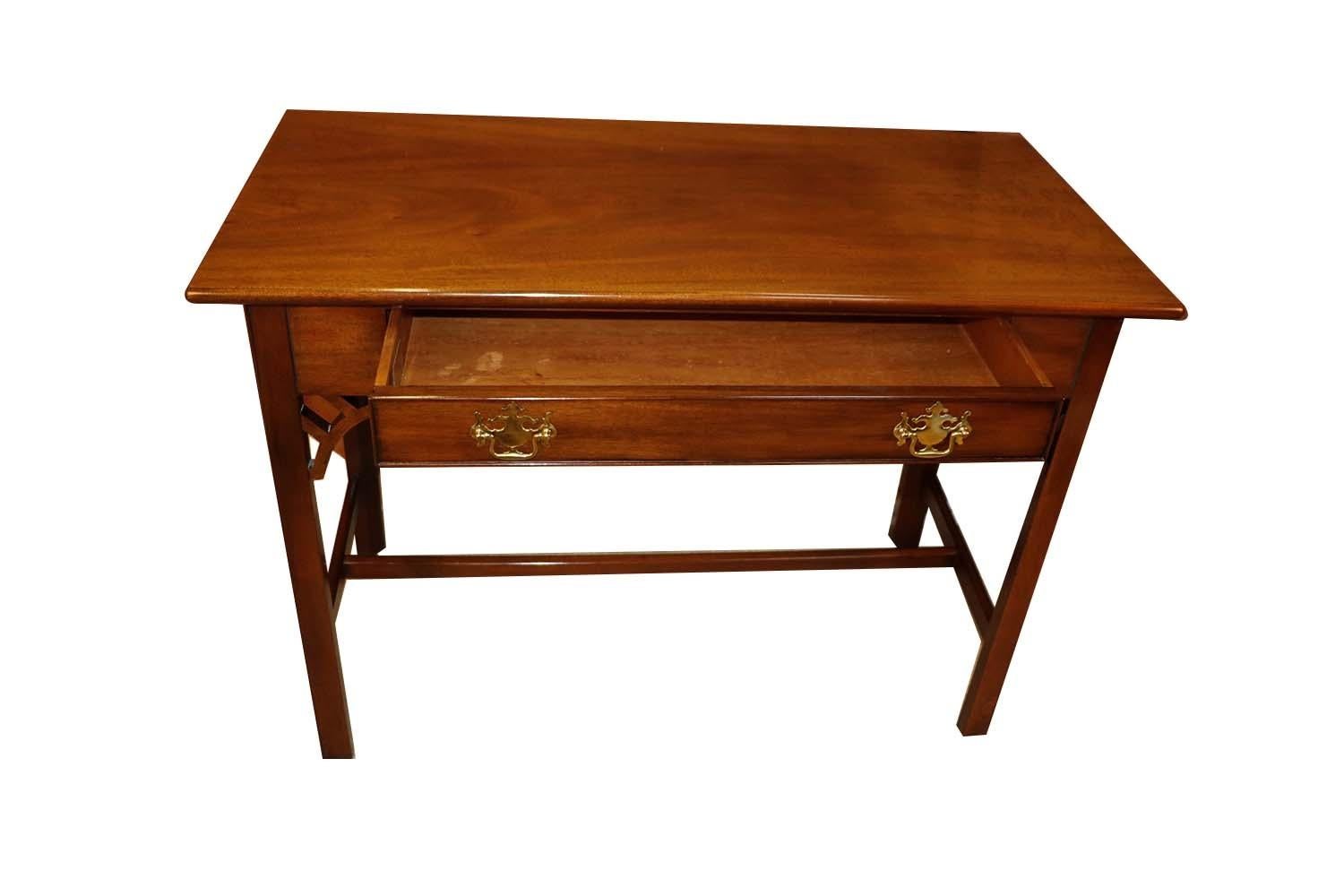 Kittinger Colonial Williamsburg Mahogany Console Traditional Table Desk 3