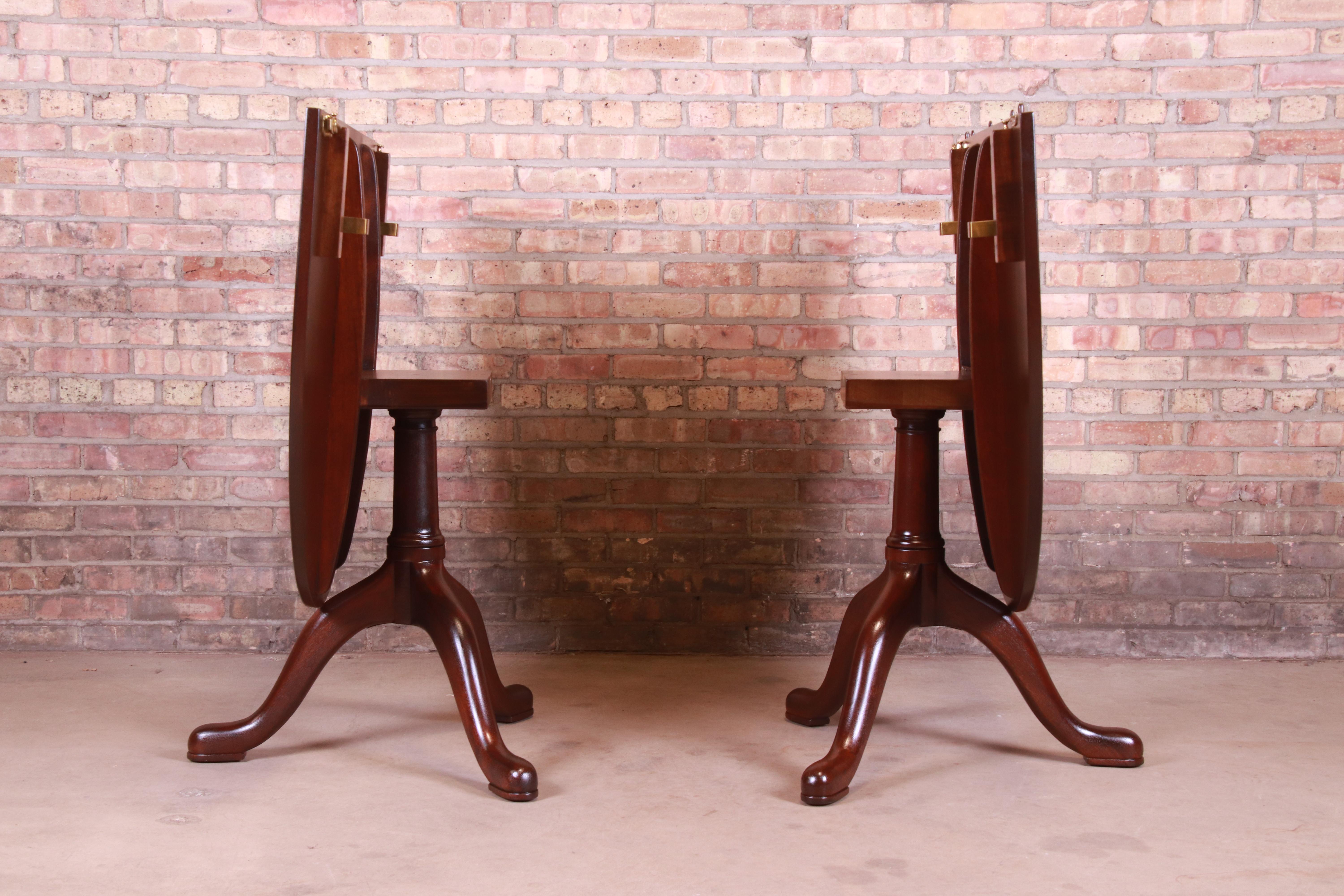 Kittinger Colonial Williamsburg Mahogany Extension Dining Table, Refinished 6