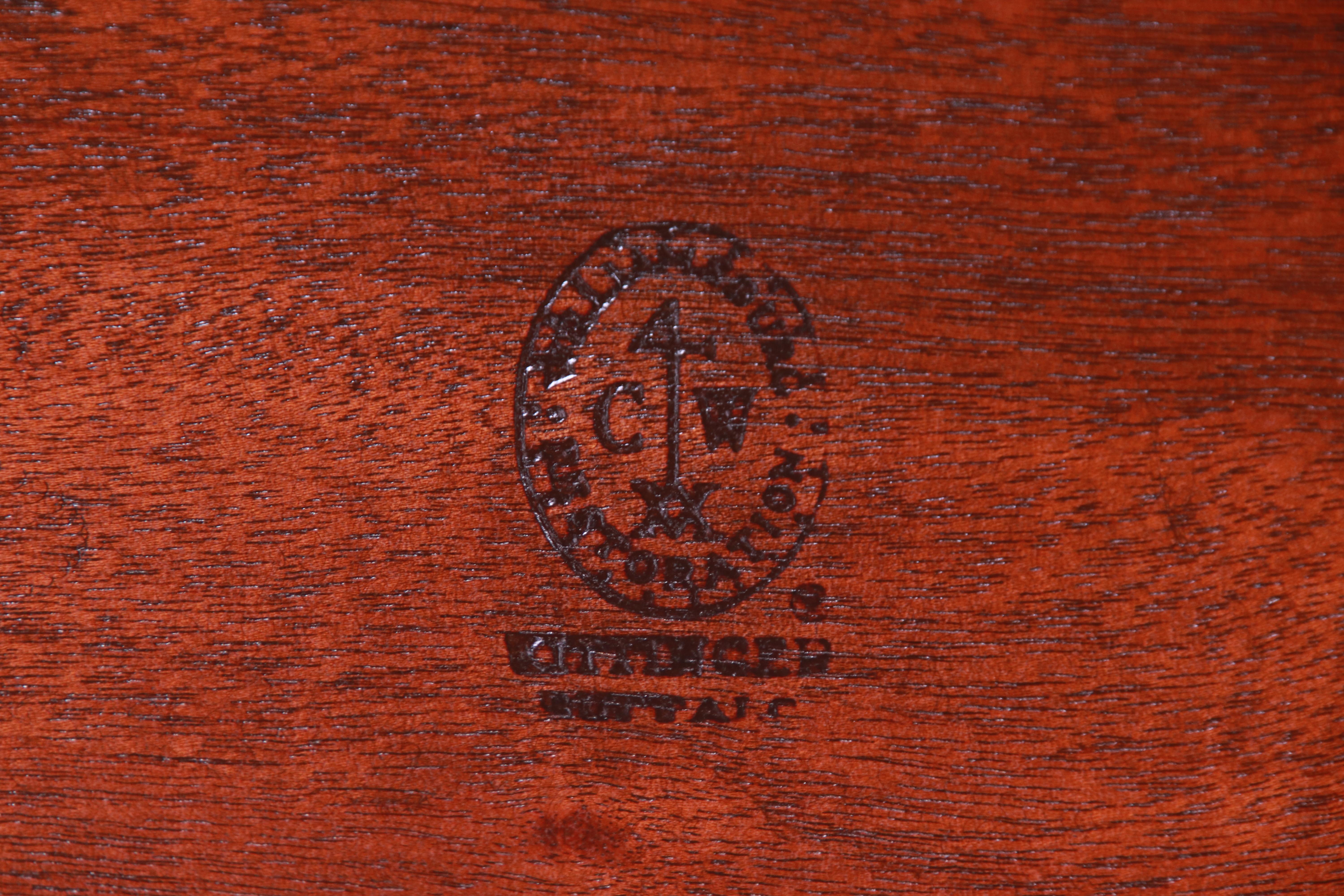 Kittinger Colonial Williamsburg Mahogany Extension Dining Table, Refinished 9
