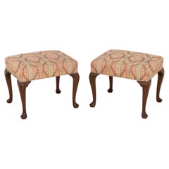 Kittinger Colonial Williamsburg Mahogany Stools, 2
