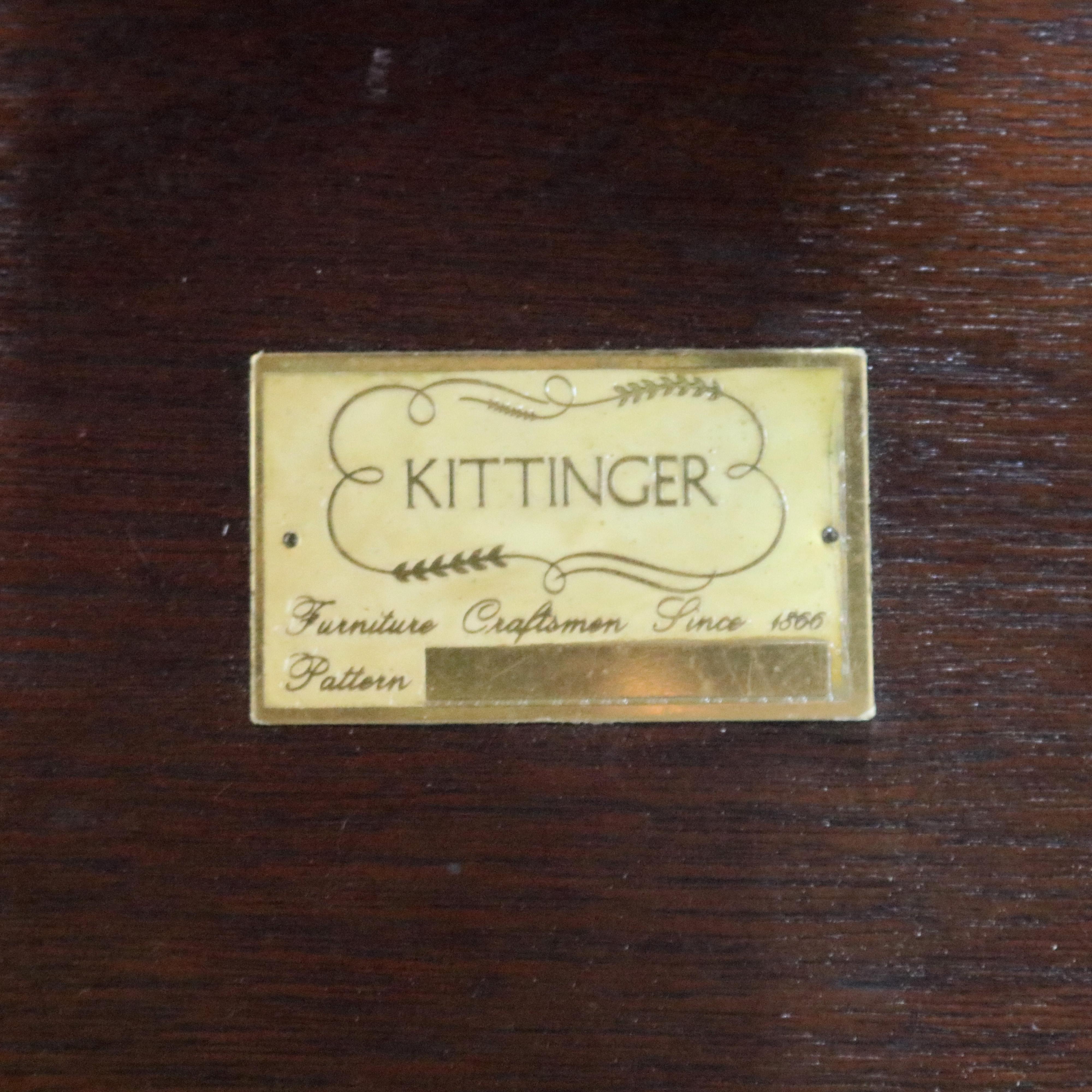 Kittinger Colonial Williamsburg Queen Anne Mahogany Revolving Server, 20th C For Sale 7