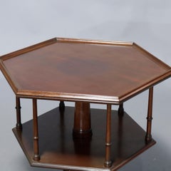 Kittinger Colonial Williamsburg Queen Anne Mahogany Revolving Server, 20th C