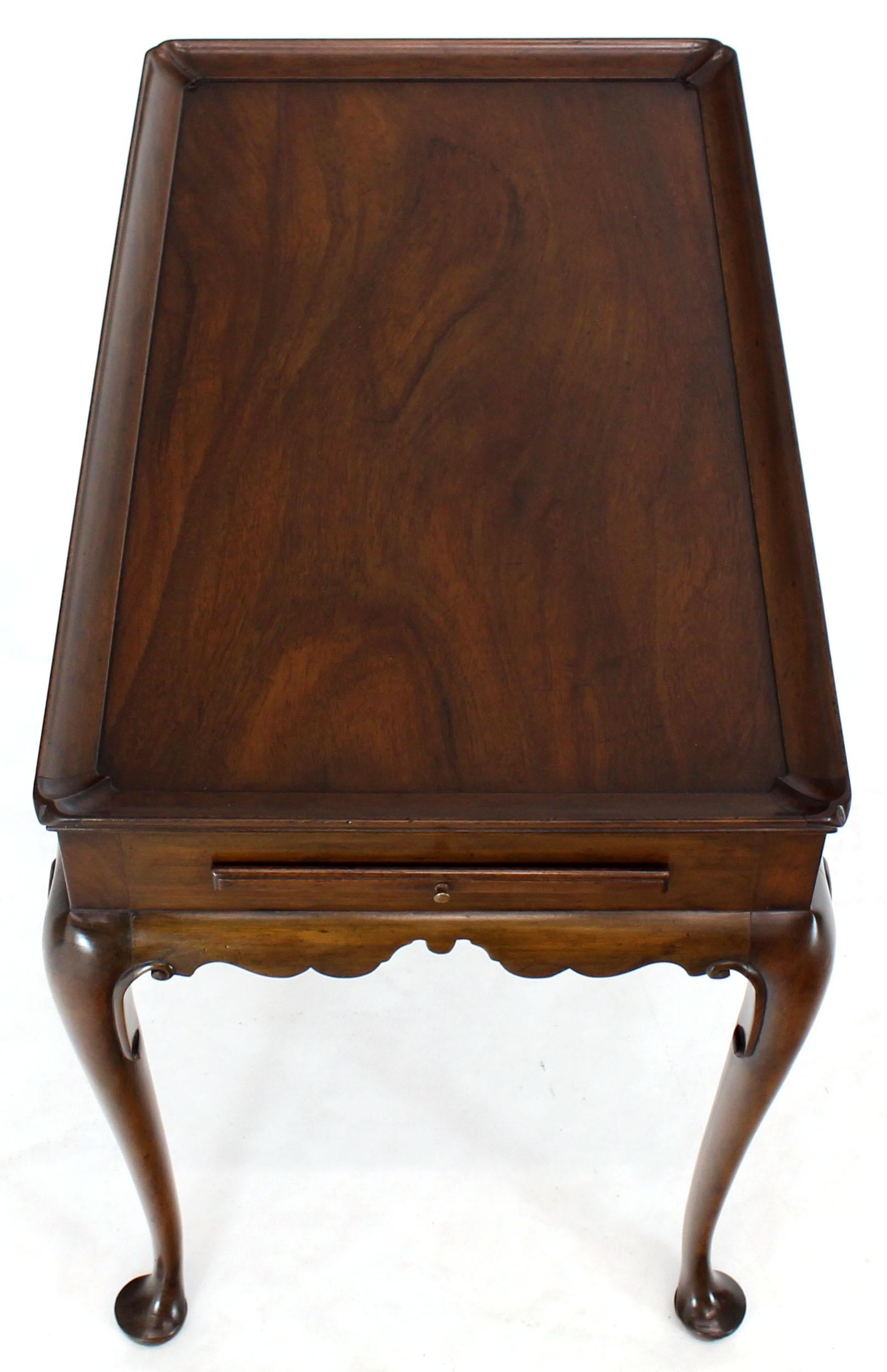 Kittinger CW-8 Vintage Mahogany Queen Anne Tea Table Stand 3
