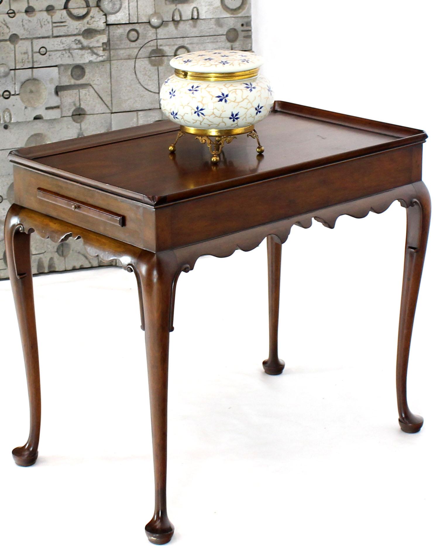 Kittinger CW-8 Vintage Mahogany Queen Anne Tea Table Stand 5
