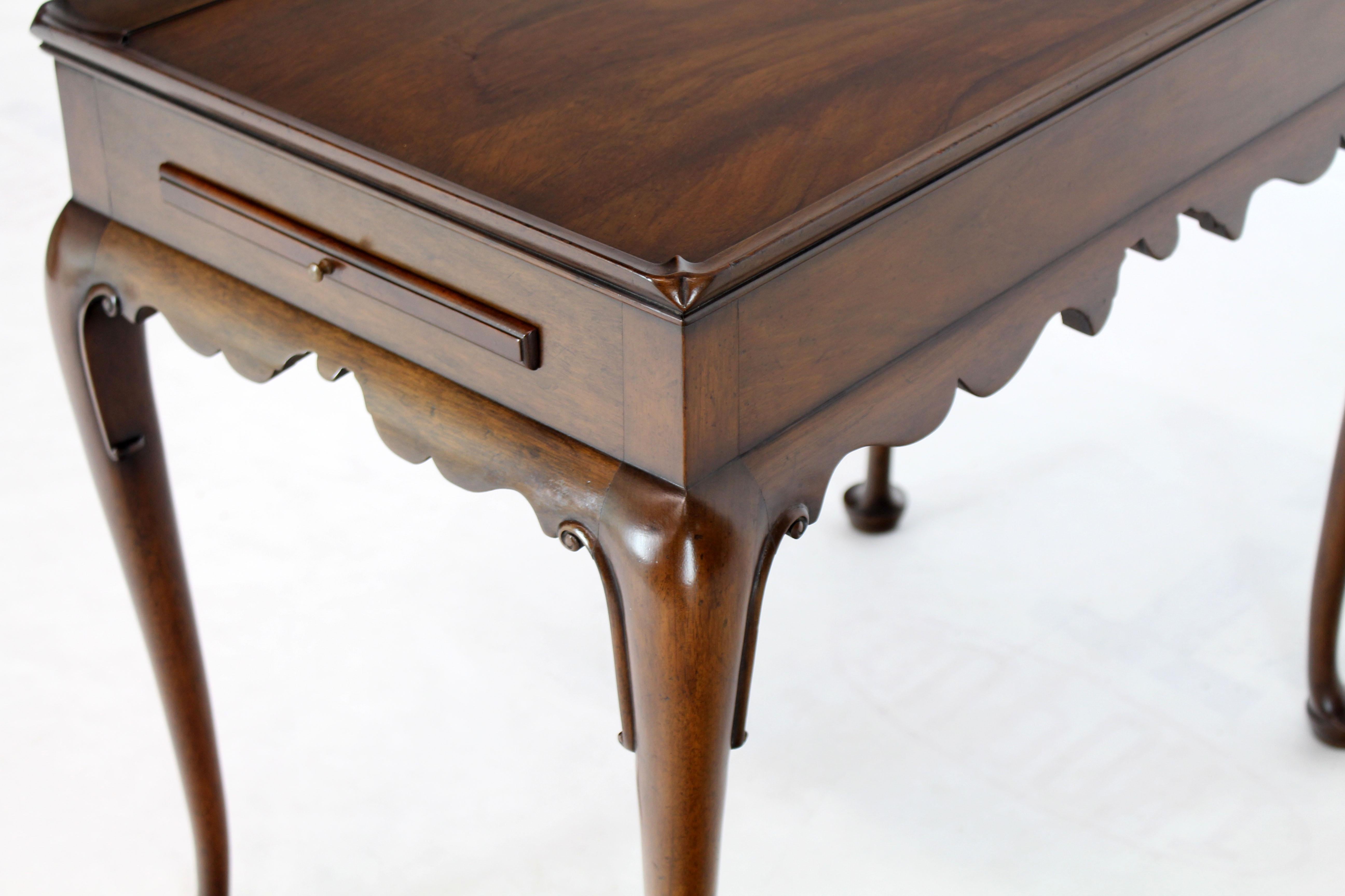Country Kittinger CW-8 Vintage Mahogany Queen Anne Tea Table Stand