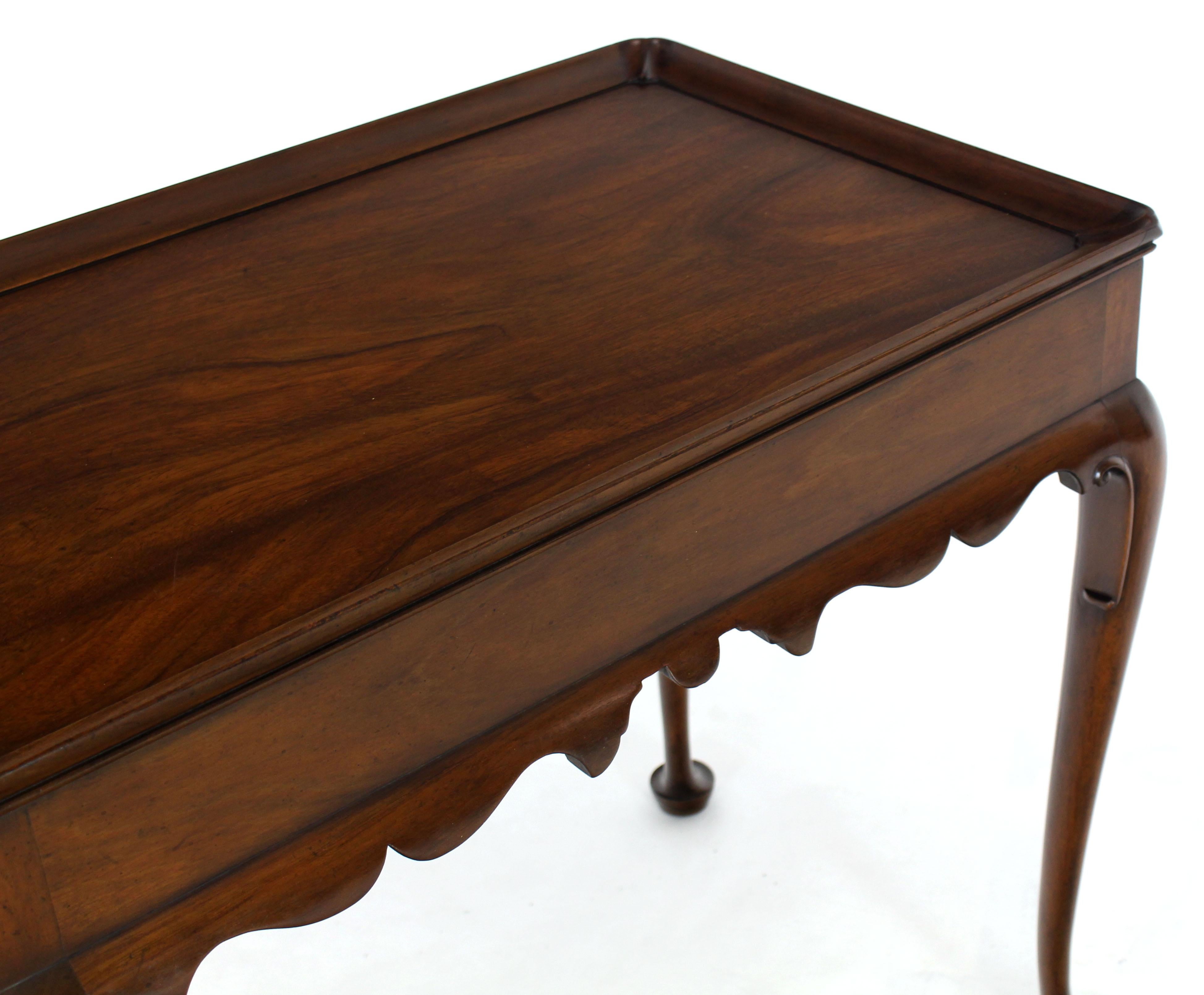 20th Century Kittinger CW-8 Vintage Mahogany Queen Anne Tea Table Stand