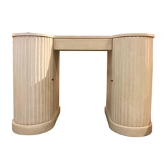 Retro Kittinger Deco Style Custom Dressing Table, Marked, circa 1940s-1950s