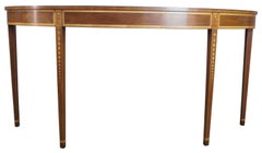 Kittinger Demilune Half Round Banded Mahogany Console Entry Hall Table D1804