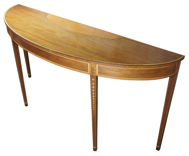 Kittinger Demilune Half Round Banded, Half Round Entryway Tables