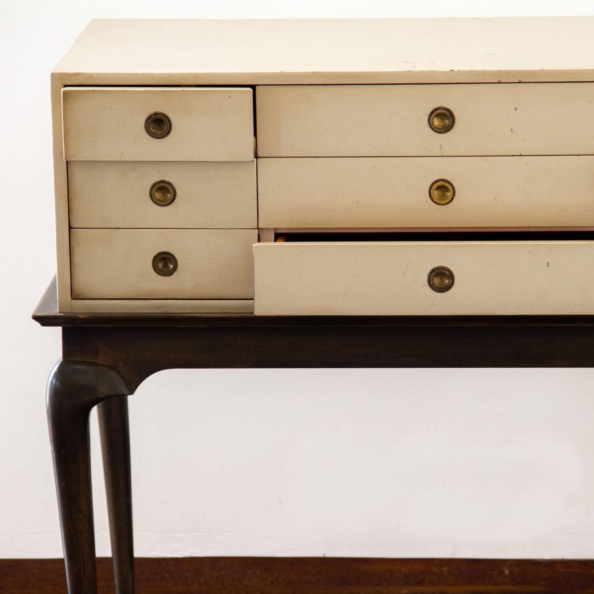 Mid-Century Modern Kittinger Designed Twelve-Drawer Cabinet