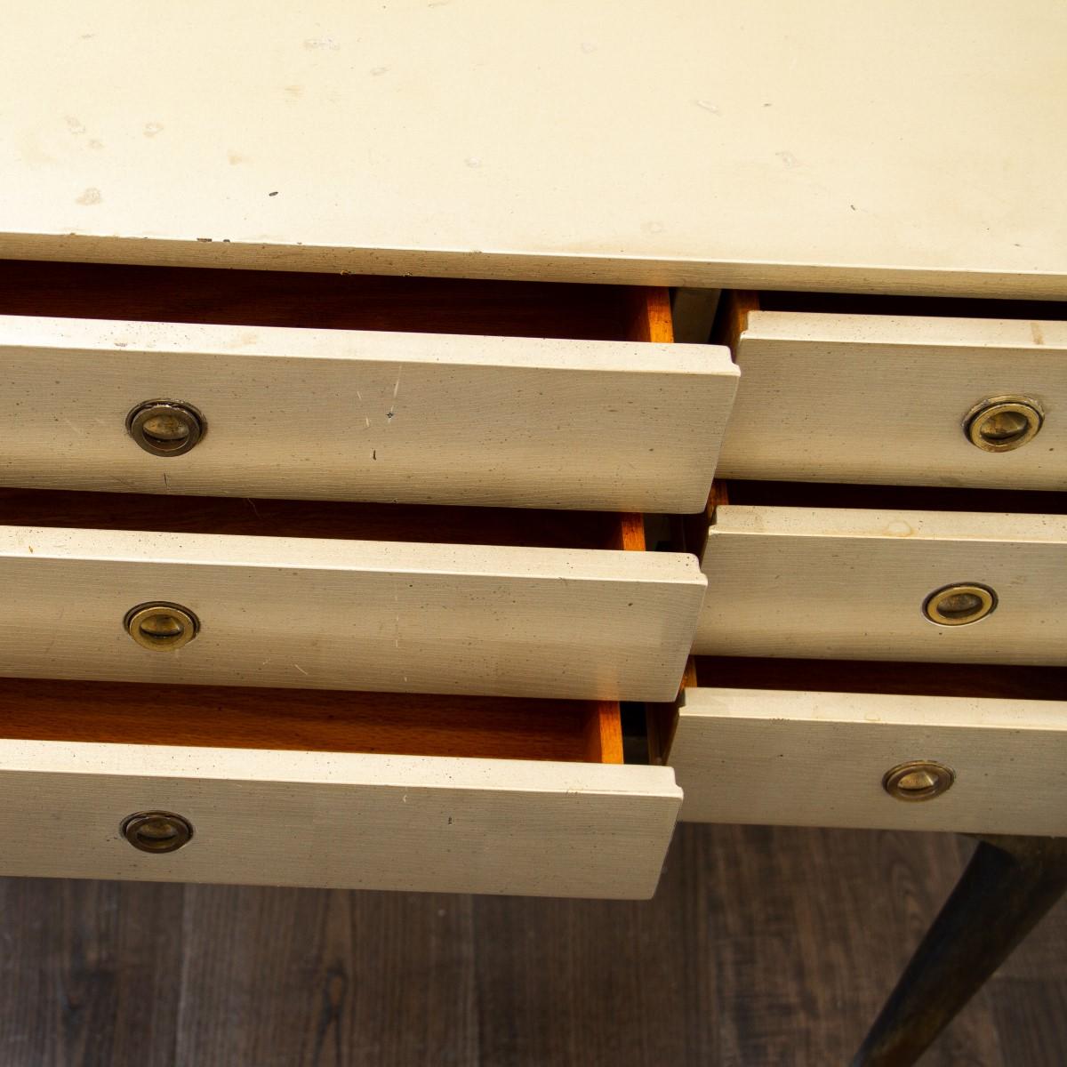 Wood Kittinger Designed Twelve-Drawer Cabinet