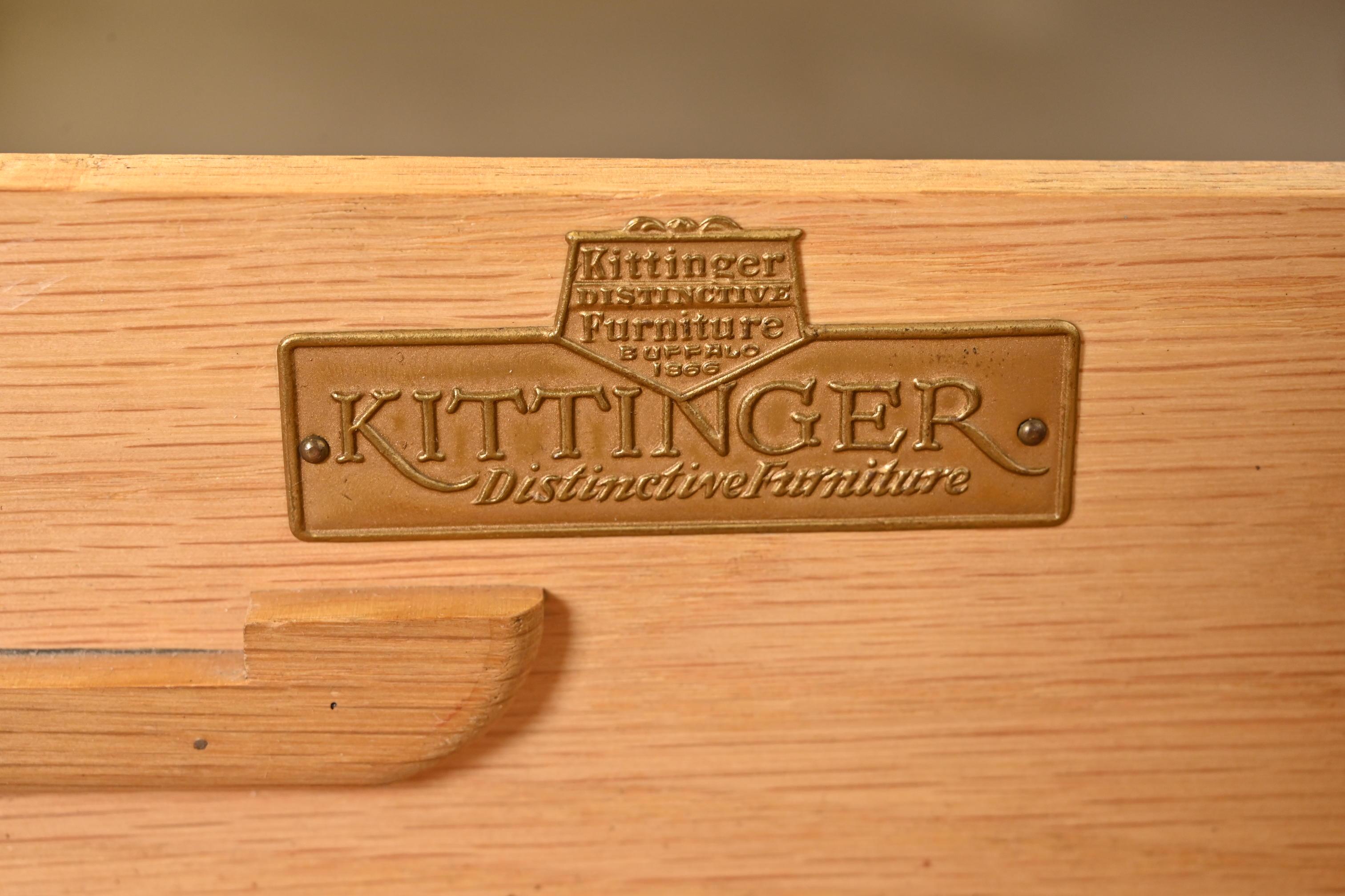 Kittinger English Tudor Carved Walnut Executive Desk, Circa 1920s 3