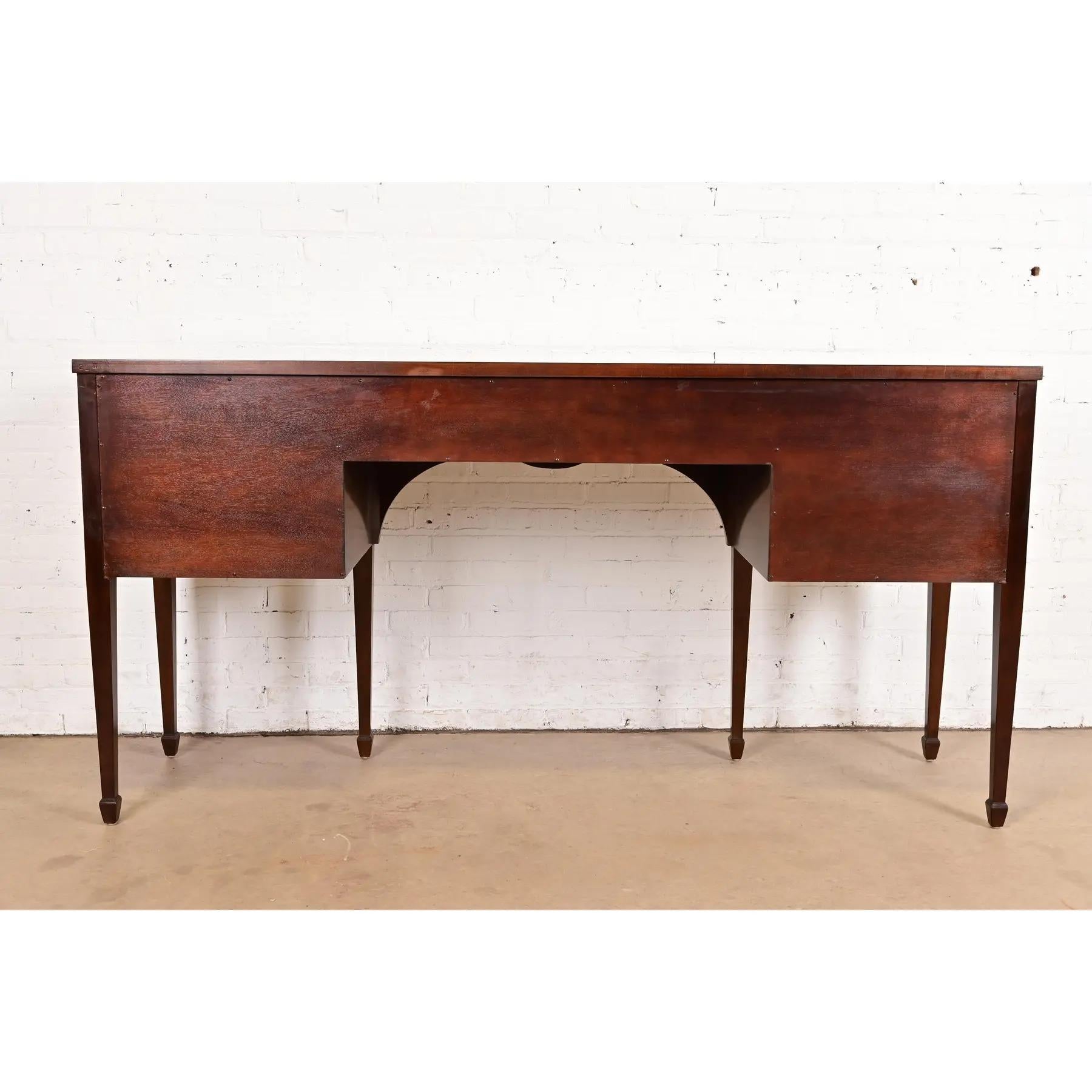 Kittinger Federal Inlaid Mahogany Serpentine Front Sideboard Credenza For Sale 8