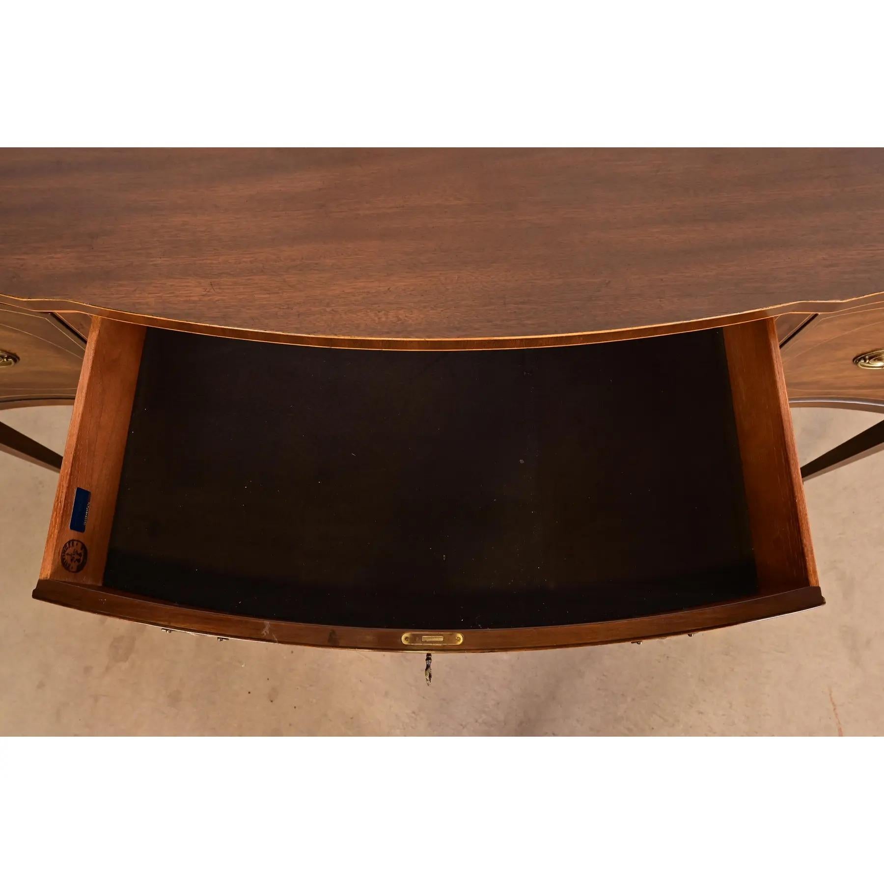 Kittinger Federal Inlaid Mahogany Serpentine Front Sideboard Credenza For Sale 1