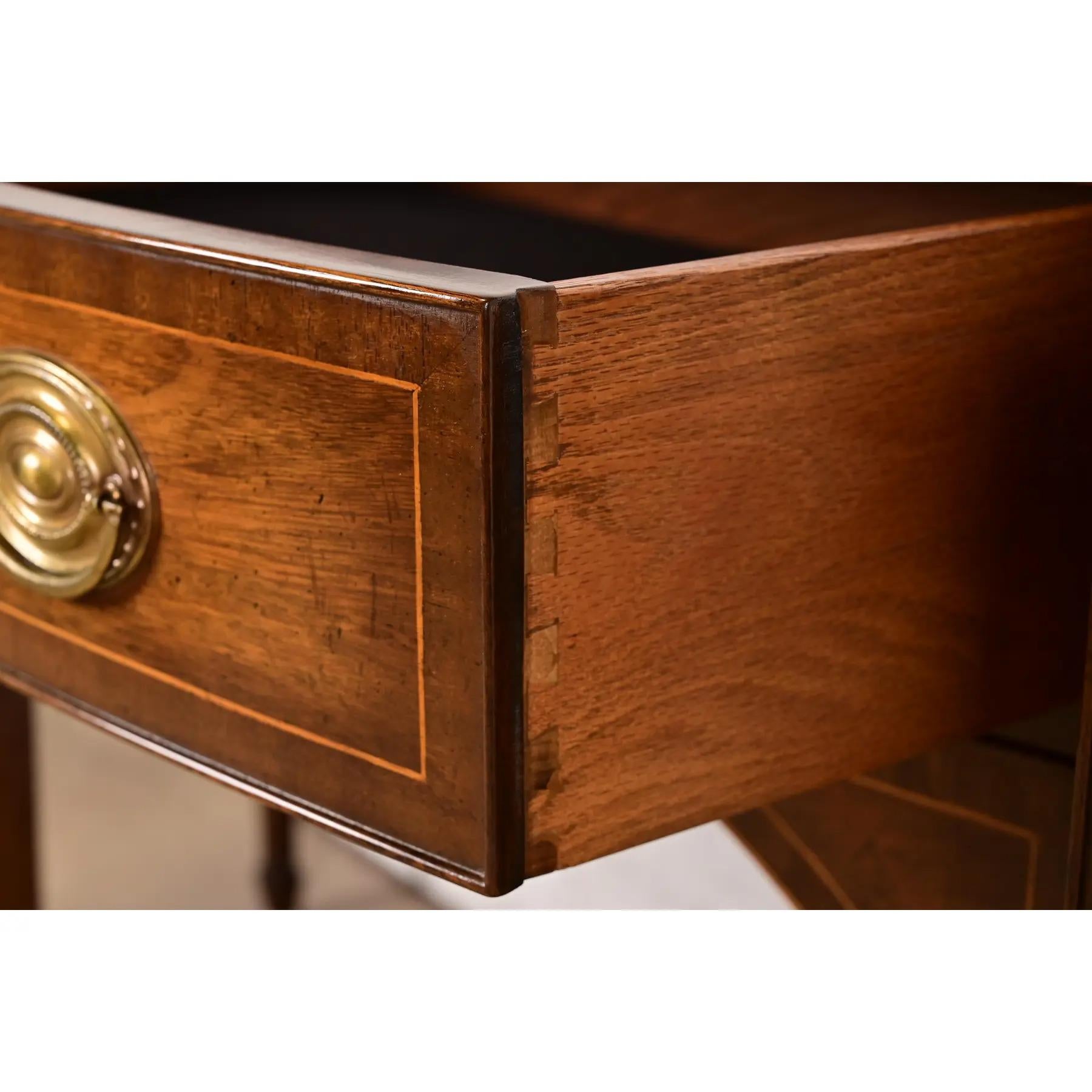 Kittinger Federal Inlaid Mahogany Serpentine Front Sideboard Credenza For Sale 2