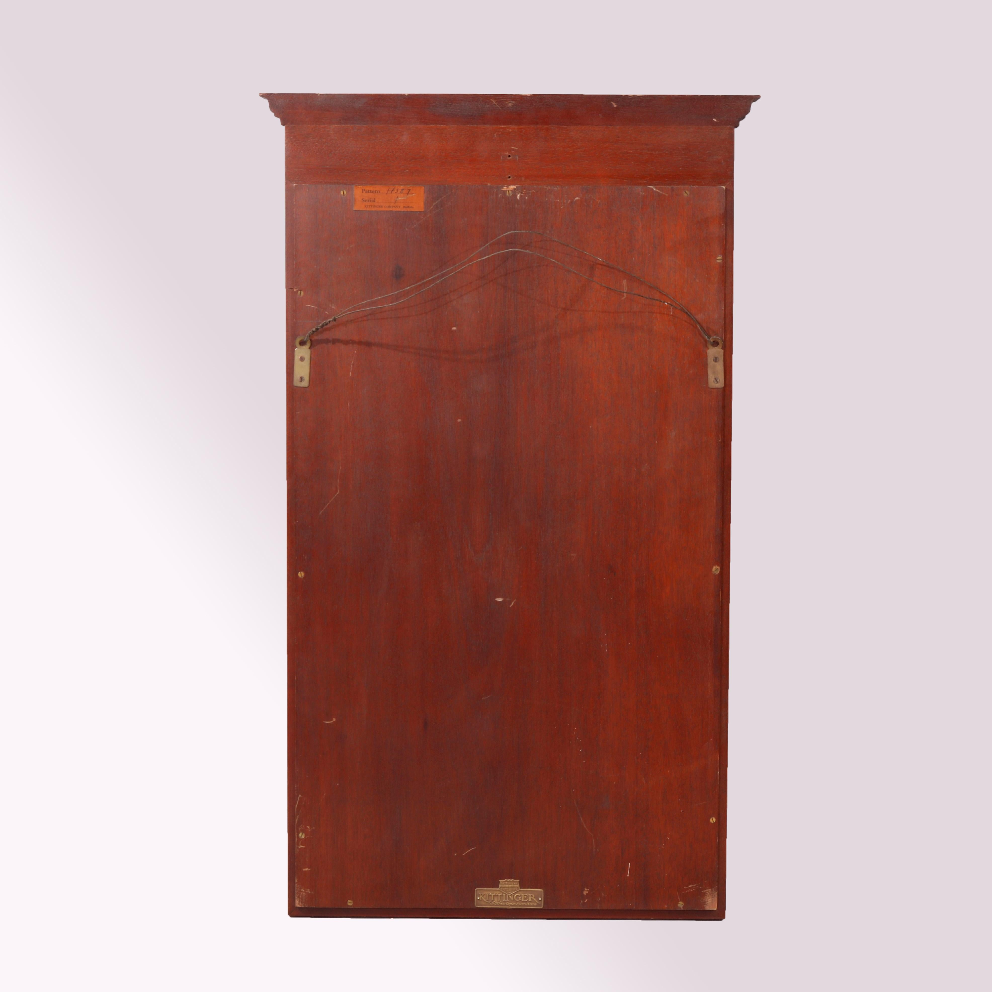 Kittinger Federal Style Carved Mahogany Wall Mirror circa 1930 2