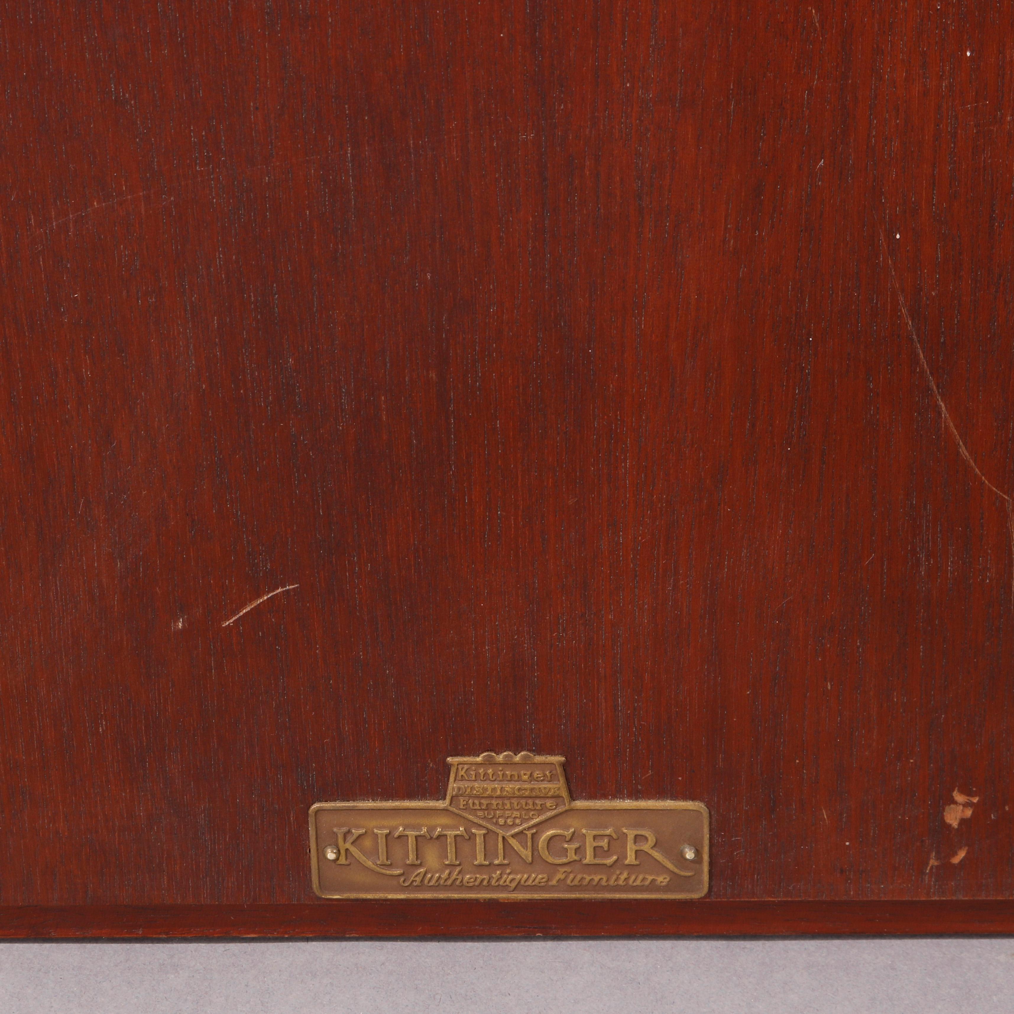 Kittinger Federal Style Carved Mahogany Wall Mirror circa 1930 3