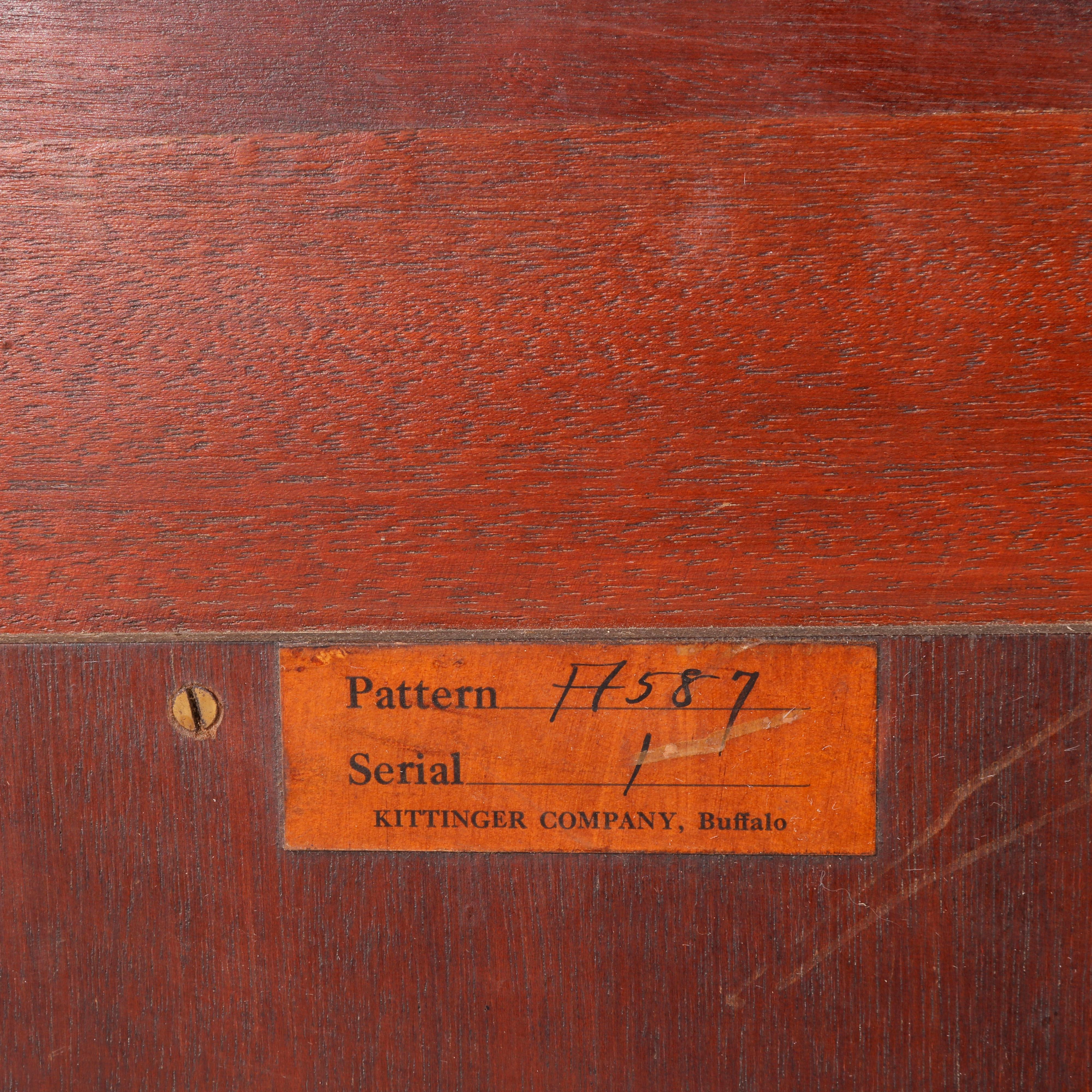 Kittinger Federal Style Carved Mahogany Wall Mirror circa 1930 4