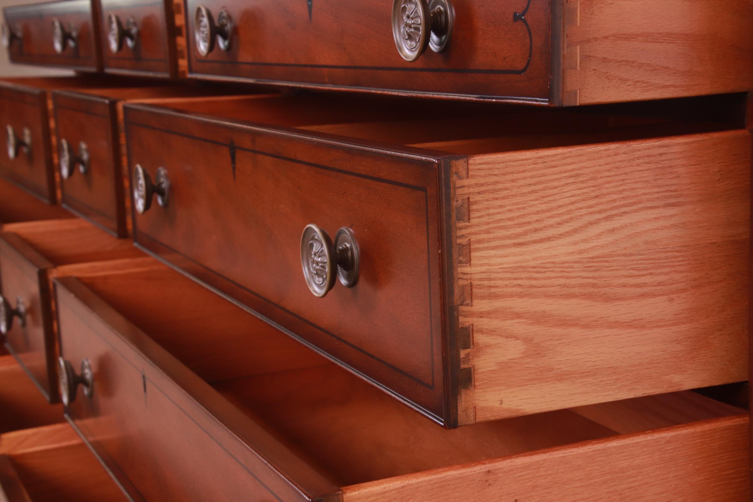 Kittinger French Regency Louis XVI Mahogany Twelve-Drawer Dresser, Refinished 7