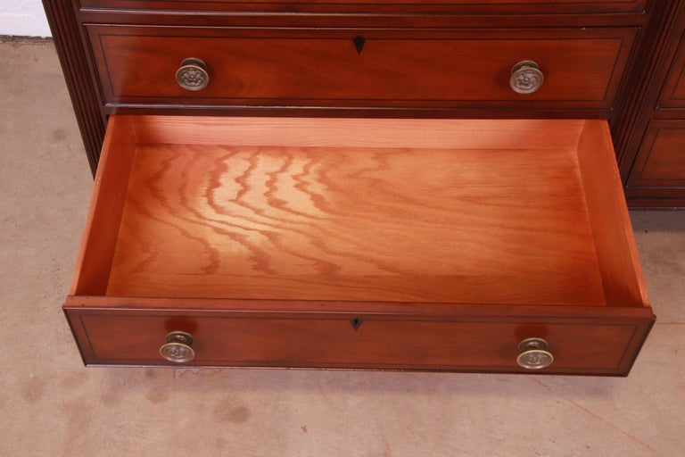 Kittinger French Regency Louis XVI Mahogany Twelve-Drawer Dresser, Refinished 9