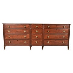 Kittinger French Regency Louis XVI Mahogany Twelve-Drawer Dresser, Refinished