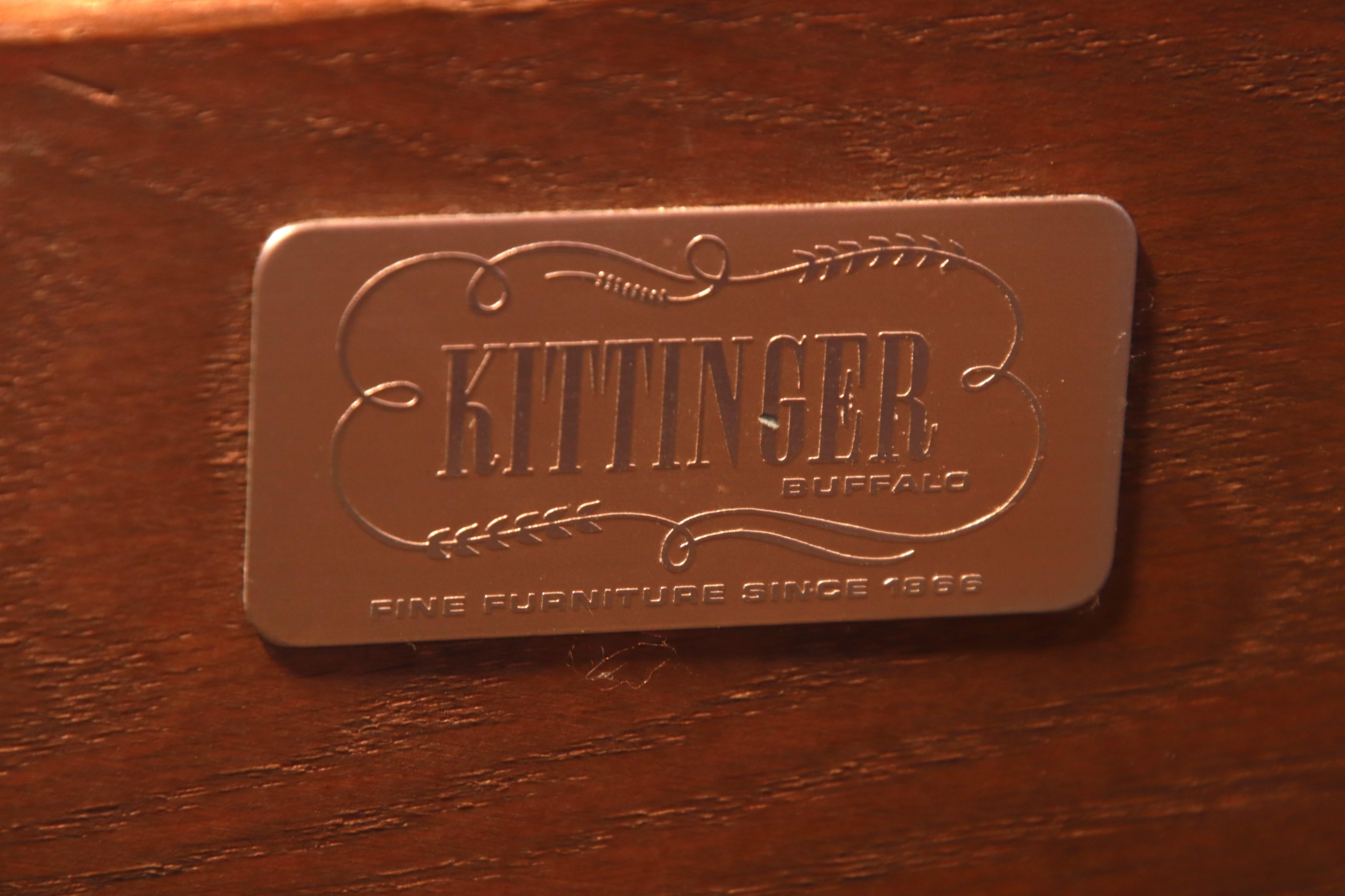 Kittinger Georgian Mahogany Breakfront Bookcase or Bar Cabinet 8
