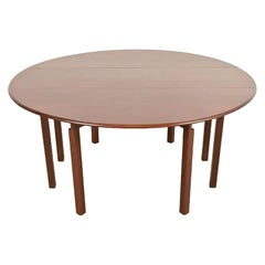 Kittinger Georgian Mahogany Gate Leg Drop Leaf Dining Table, Newly Refinished