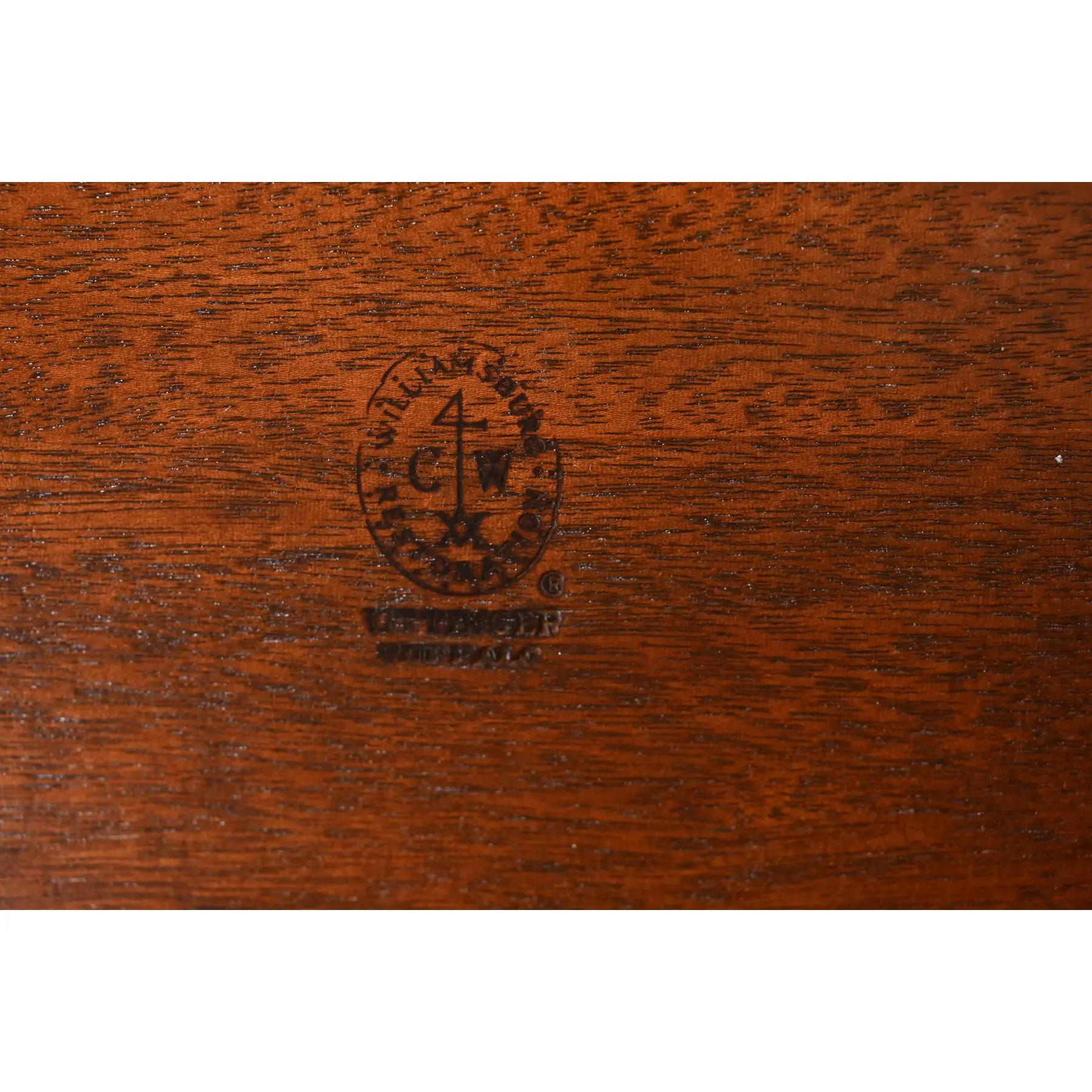 Kittinger table de salle à manger géorgienne à double piédestal en acajou massif, revernie en vente 5