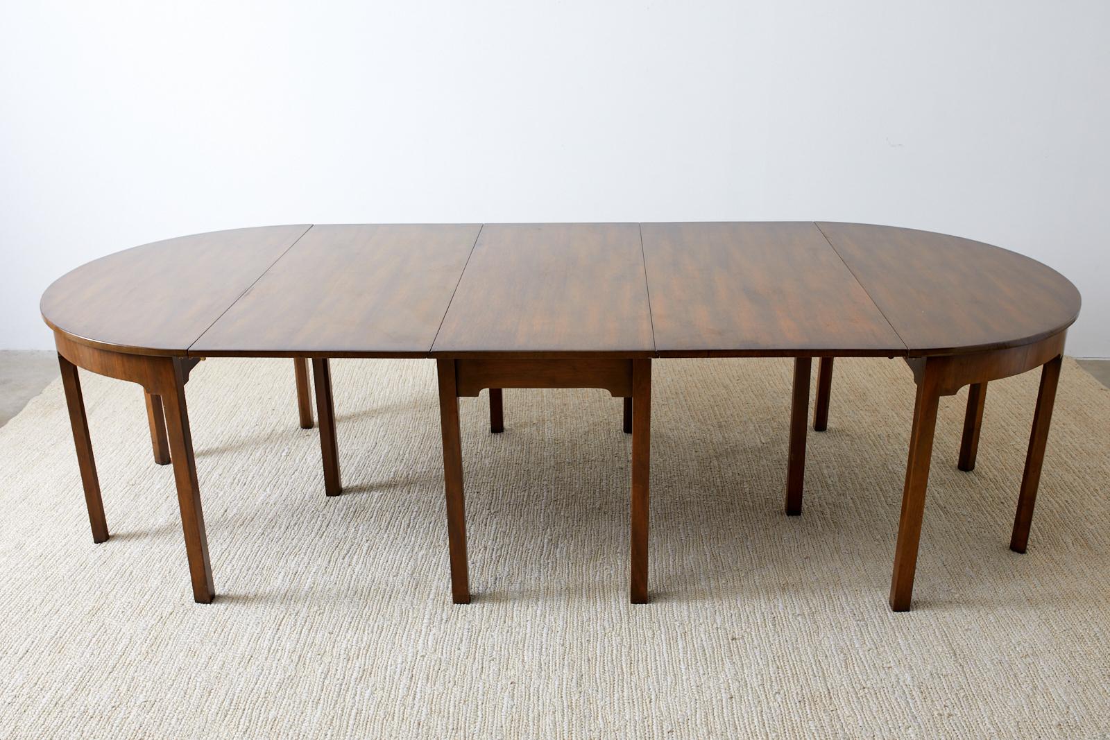 American Kittinger Georgian Style Mahogany Banquet Dining Table