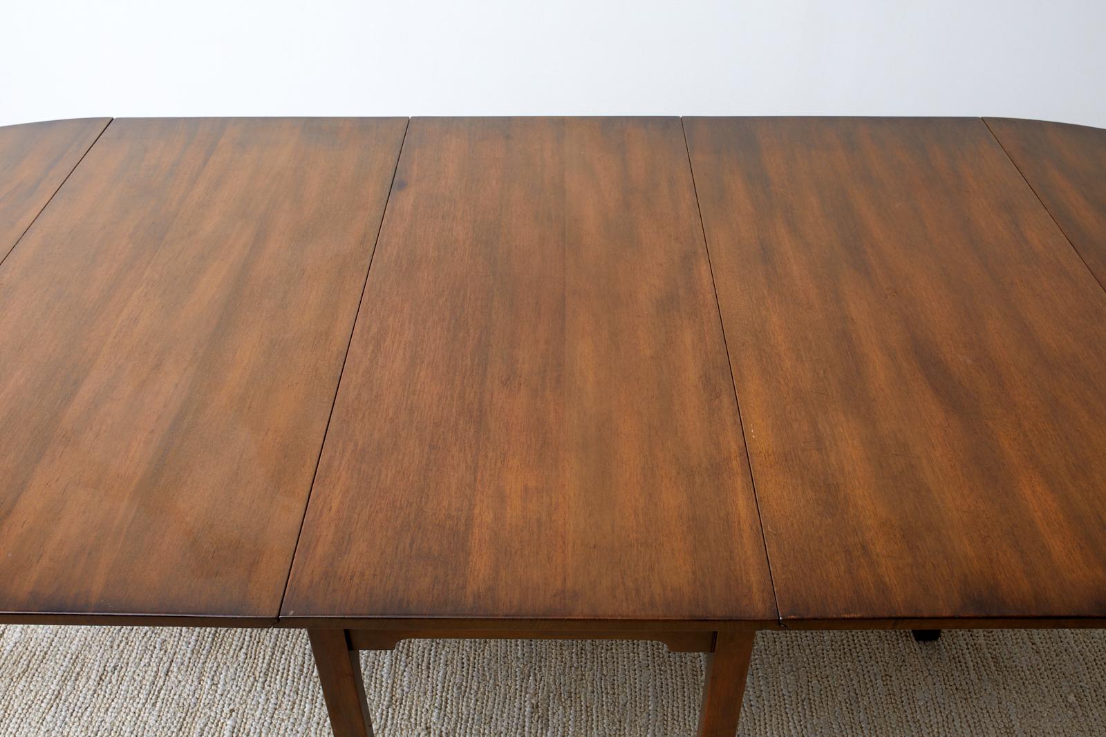 20th Century Kittinger Georgian Style Mahogany Banquet Dining Table