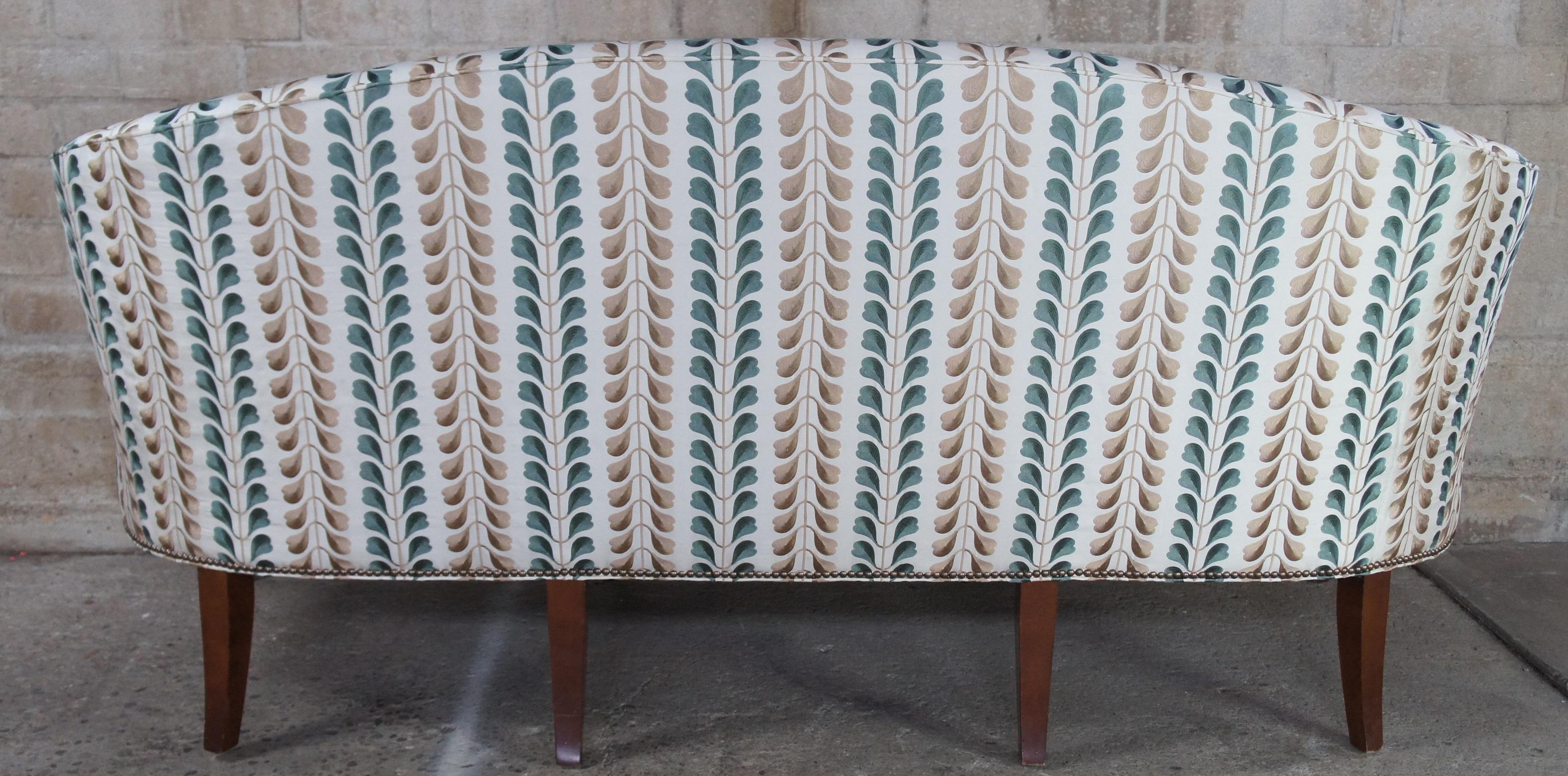 Kittinger Hepplewhite Bowback Mahogany Inlaid Sofa Osborn & Little Federal 4