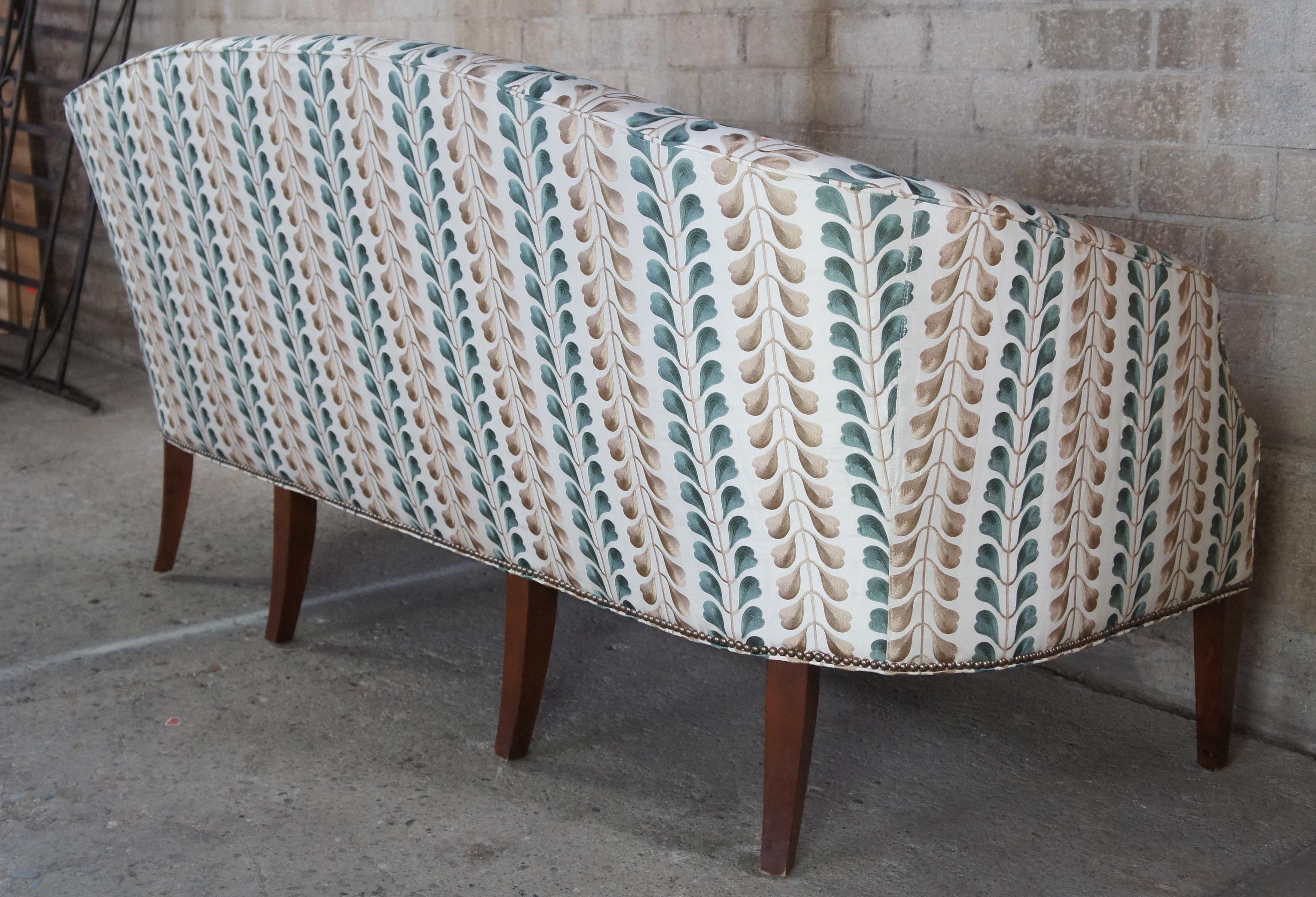 Kittinger Hepplewhite Bowback Mahogany Inlaid Sofa Osborn & Little Federal 5