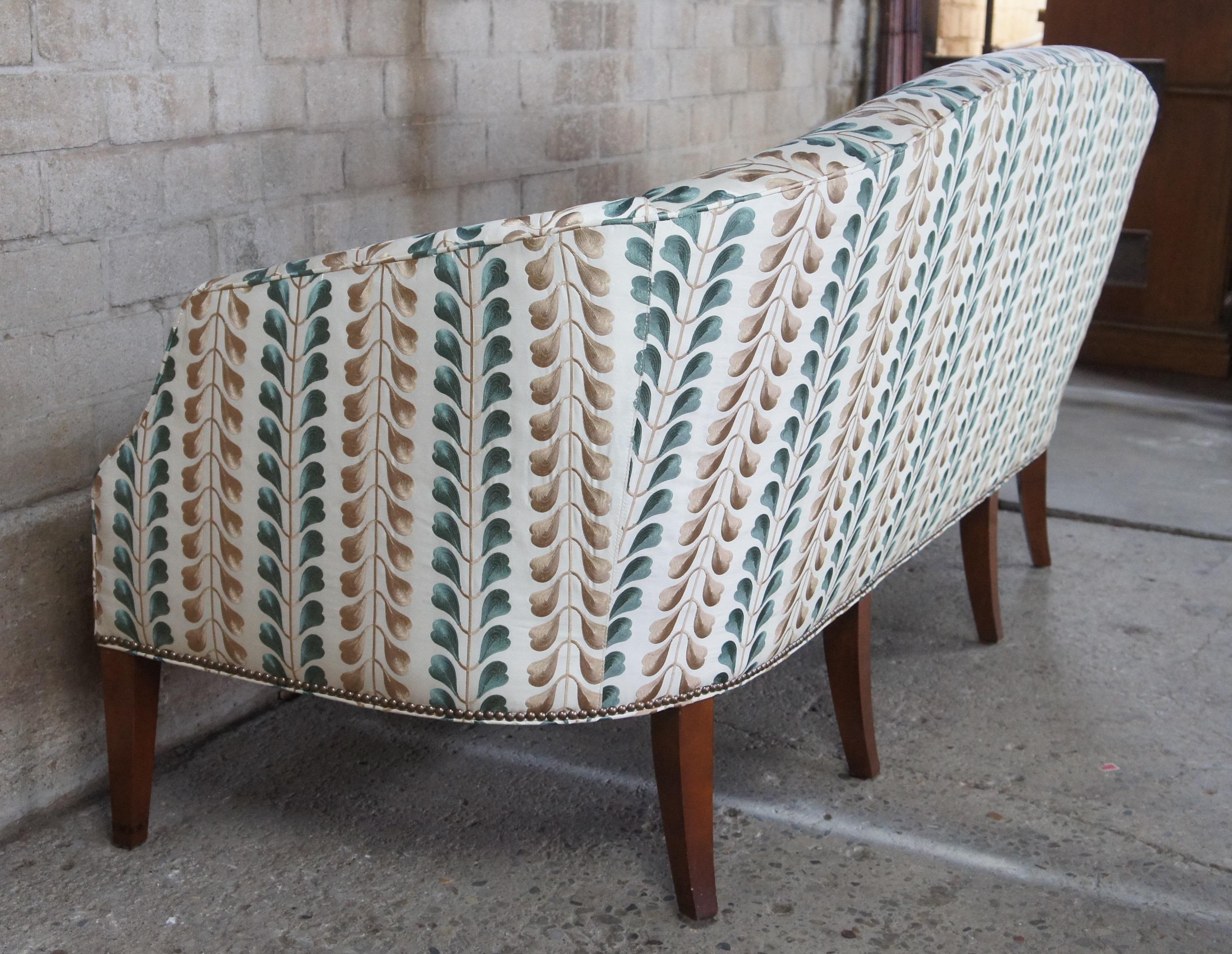 Kittinger Hepplewhite Bowback Mahogany Inlaid Sofa Osborn & Little Federal 6