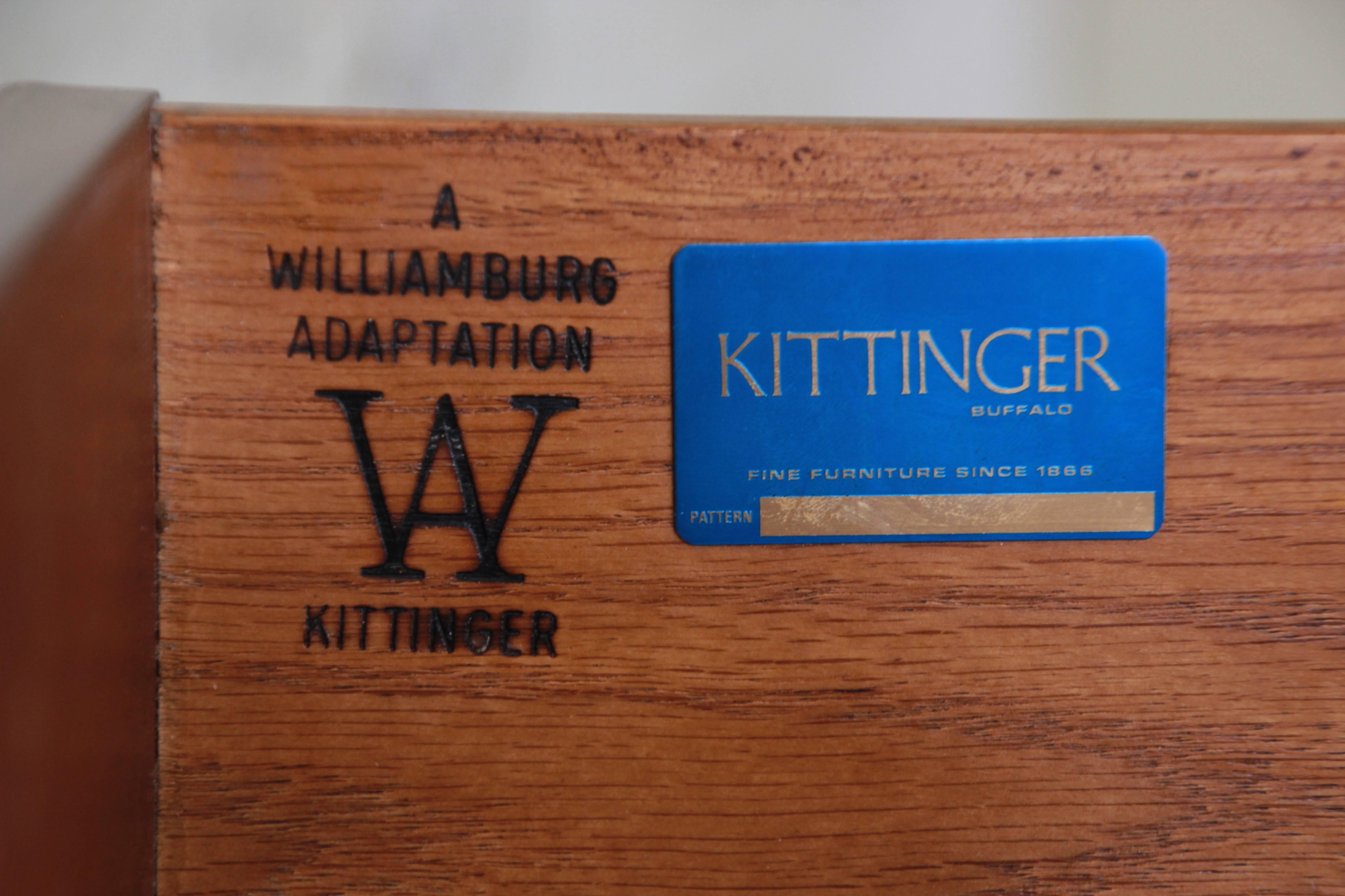 Kittinger Historic Williamsburg Mahogany Highboy Dresser 5