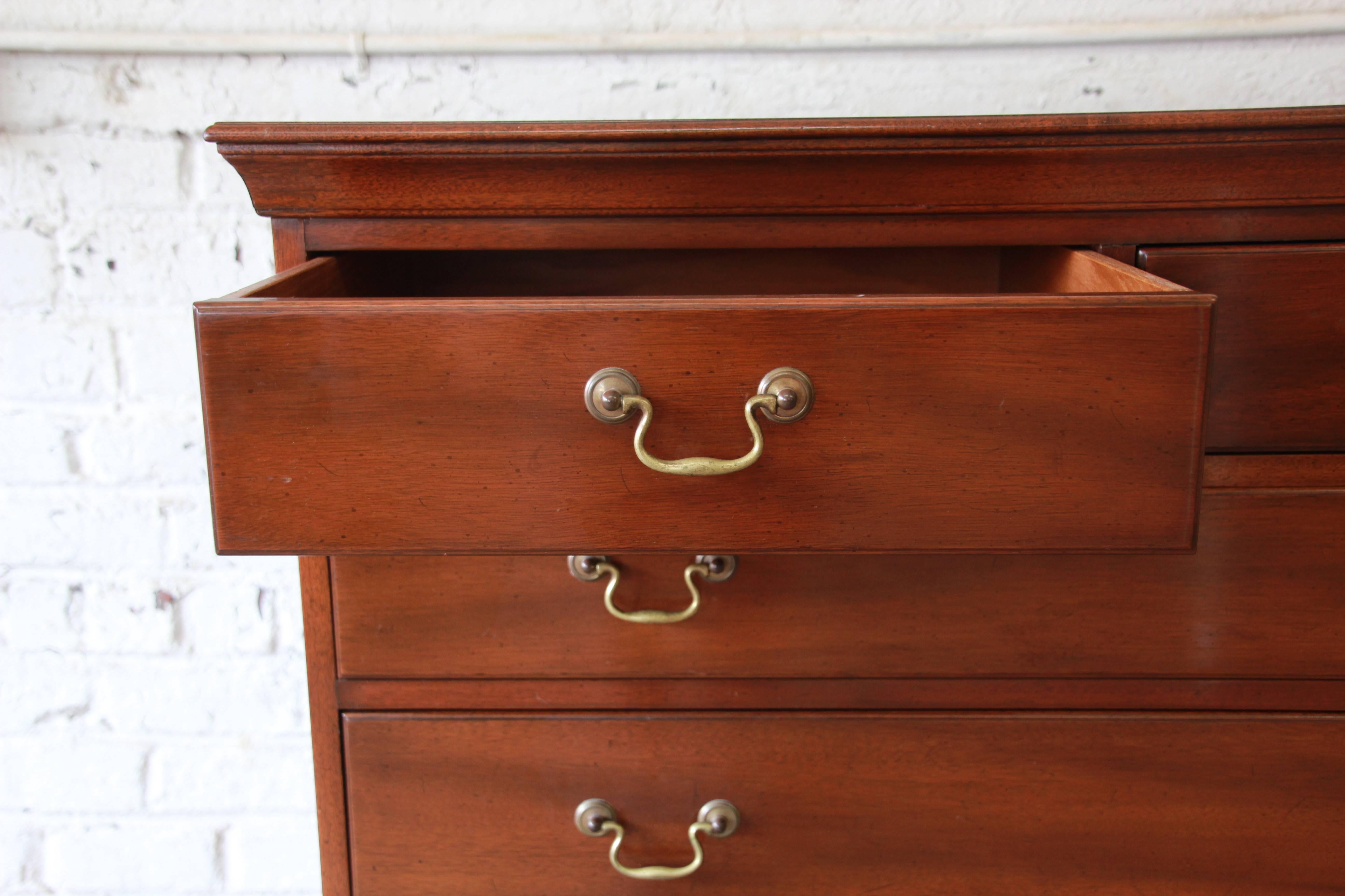 Kittinger Historic Williamsburg Mahogany Highboy Dresser 1