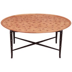 Kittinger Hollywood Regency Faux Bamboo Cocktail Table, circa 1950s